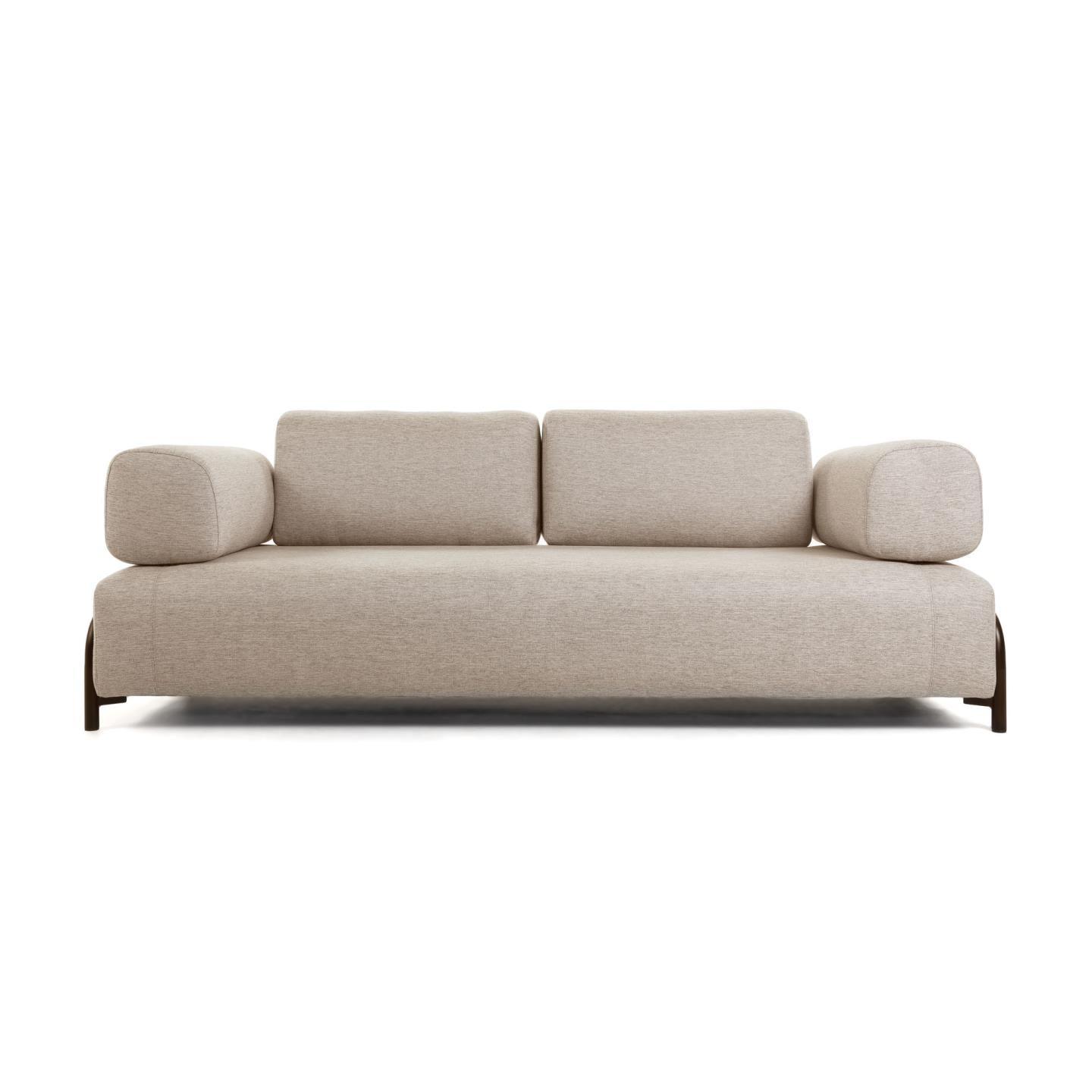 Sofa 3-osobowa z podłokietnikami COMPO beżowy La Forma Eye on Design