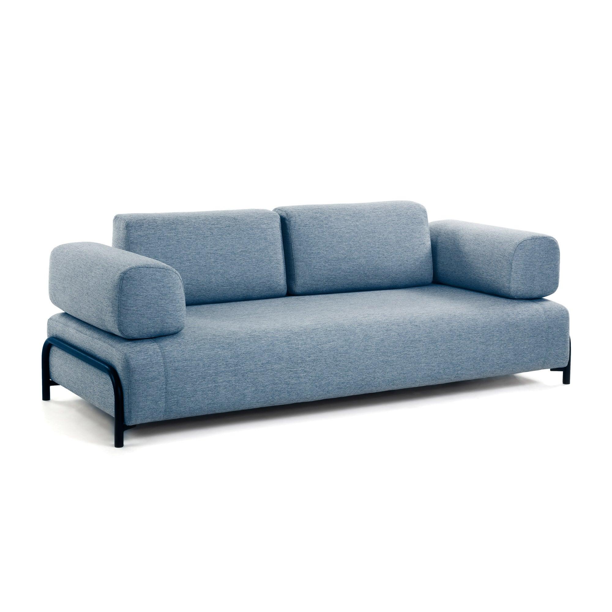 Sofa 3-osobowa z podłokietnikami COMPO niebieski La Forma Eye on Design