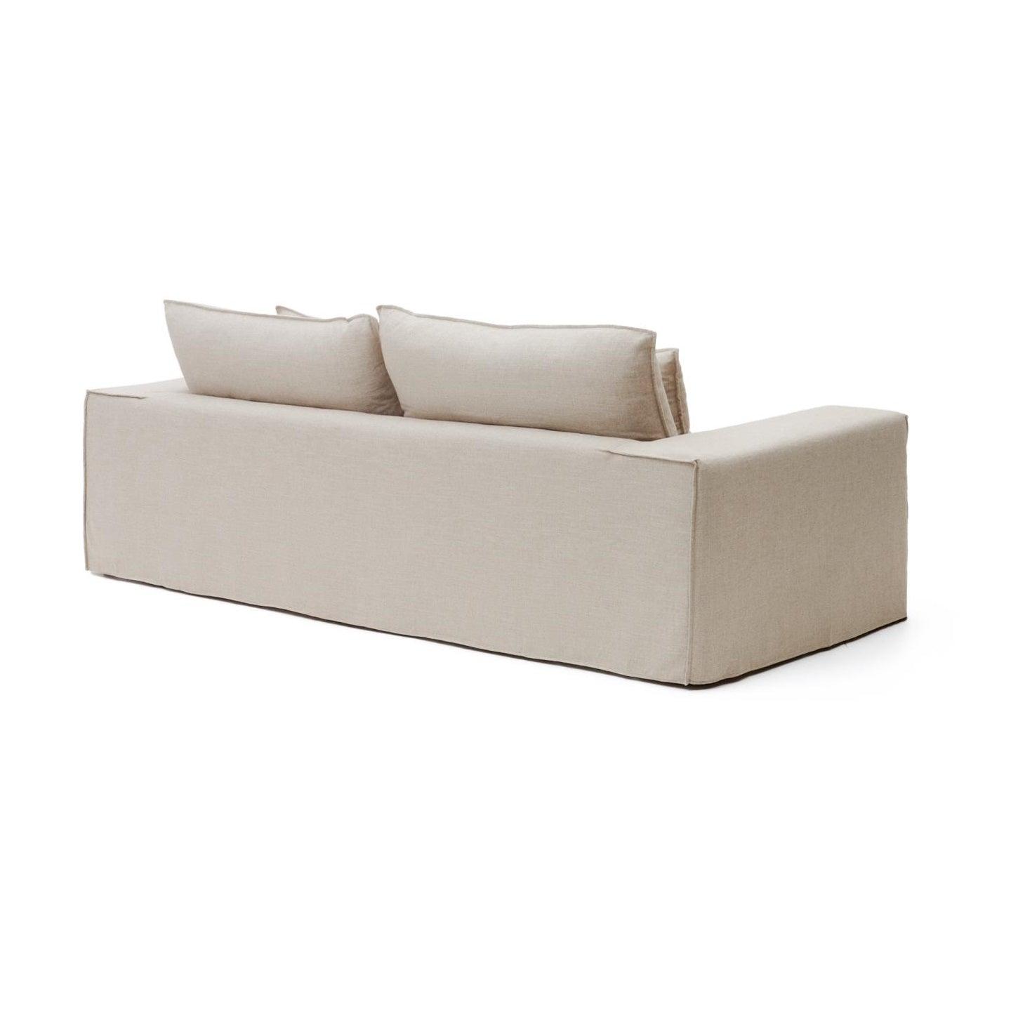 Sofa 3-osobowa ze zdejmowanym pokrowcem ANARELA beżowy, marka Kave Home