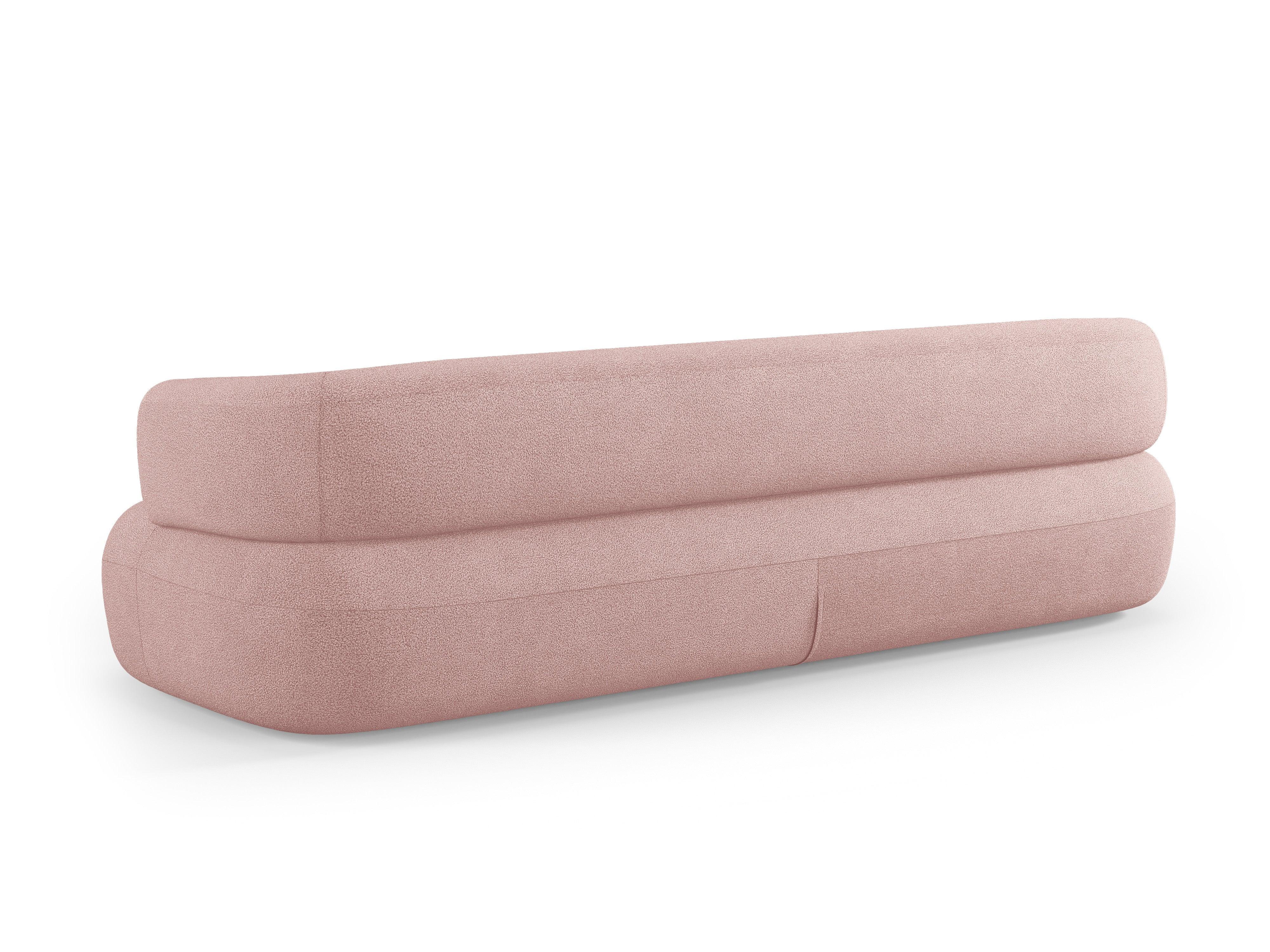 Sofa 4-osobowa ALDRIN pudrowy róż boucle Windsor & Co Eye on Design