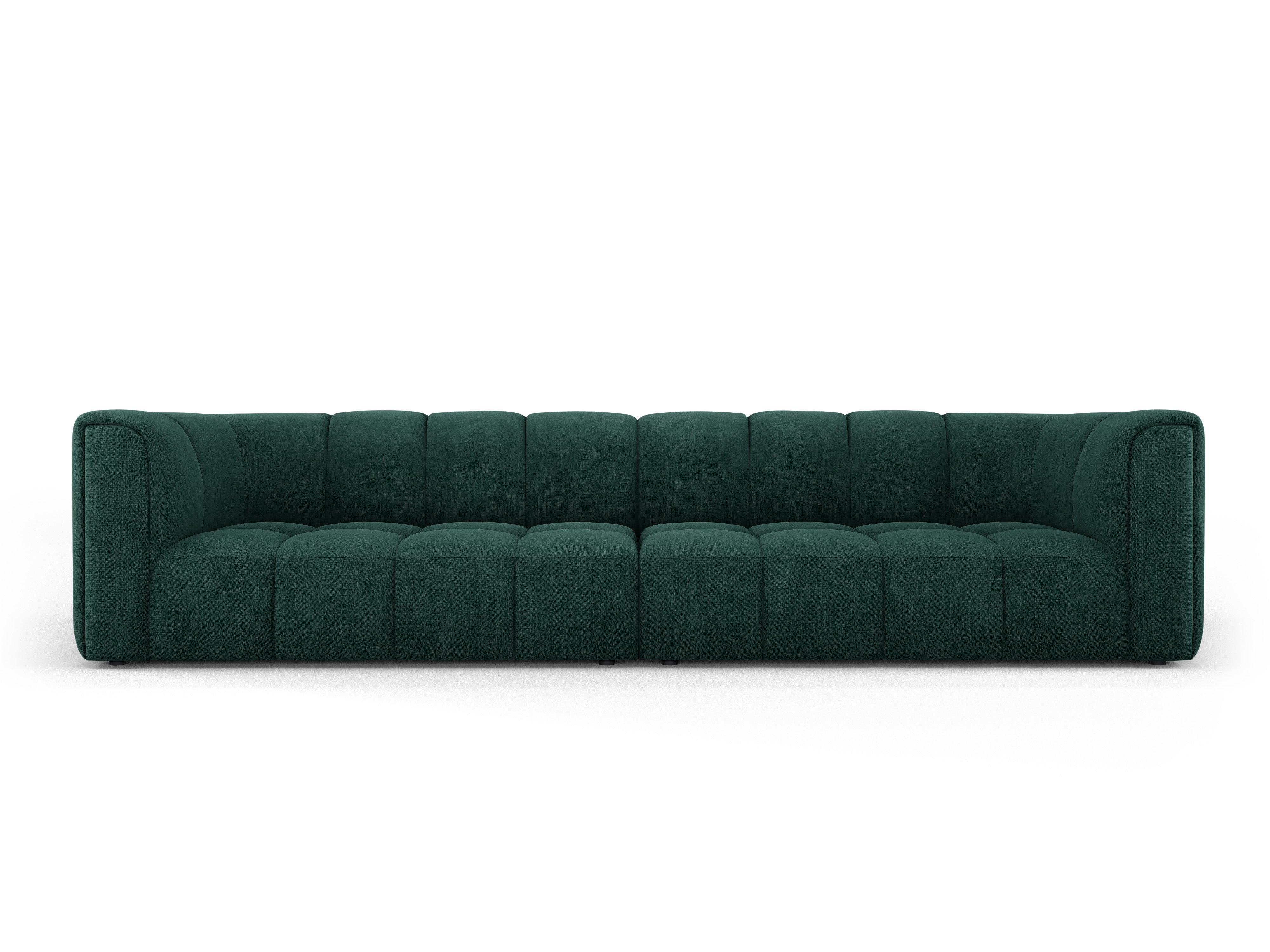 Sofa 4-osobowa FRANCESCA butelkowa zieleń szenil do salonu