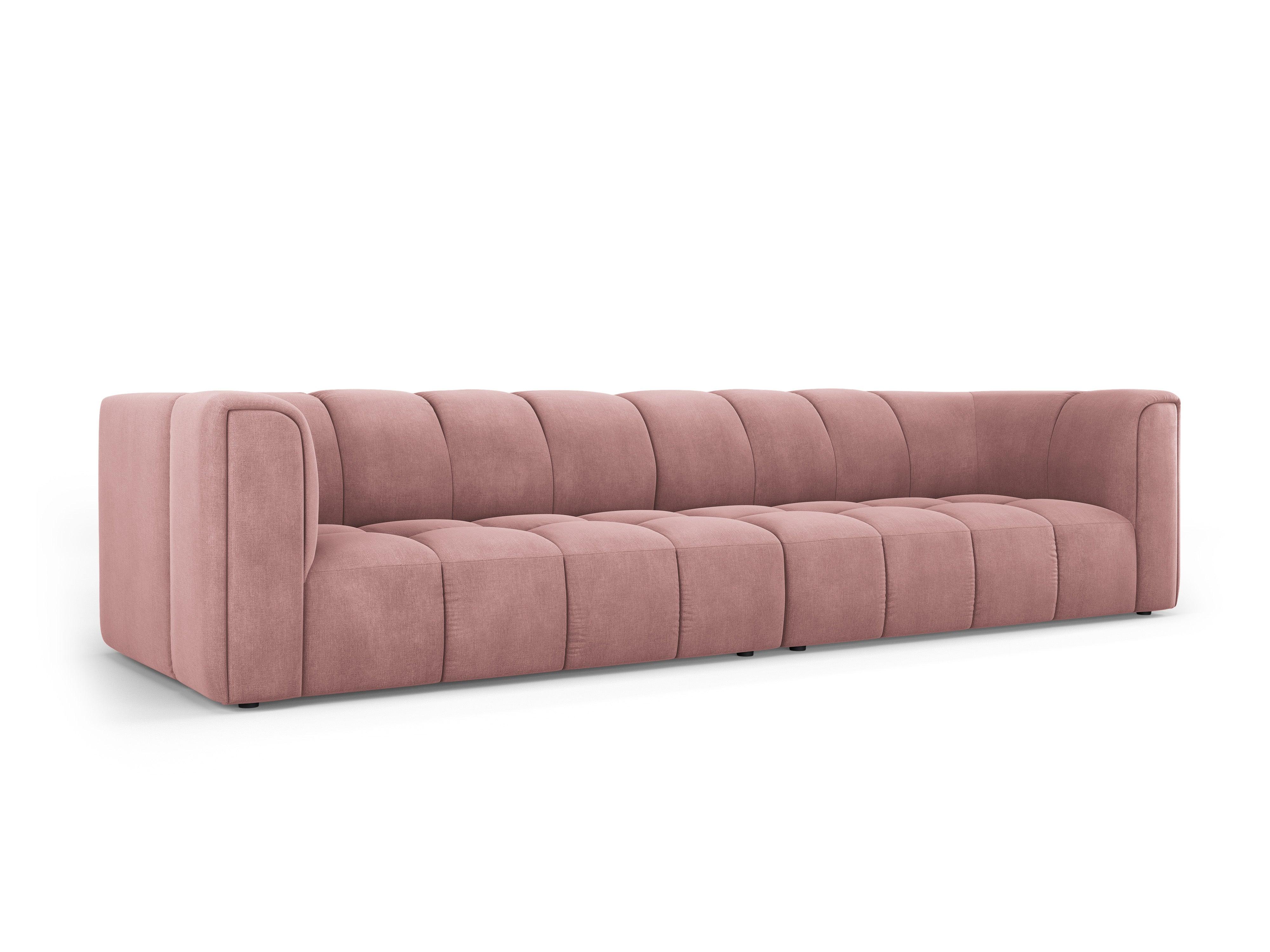 Sofa 4-osobowa FRANCESCA różowy szenil – Besolux