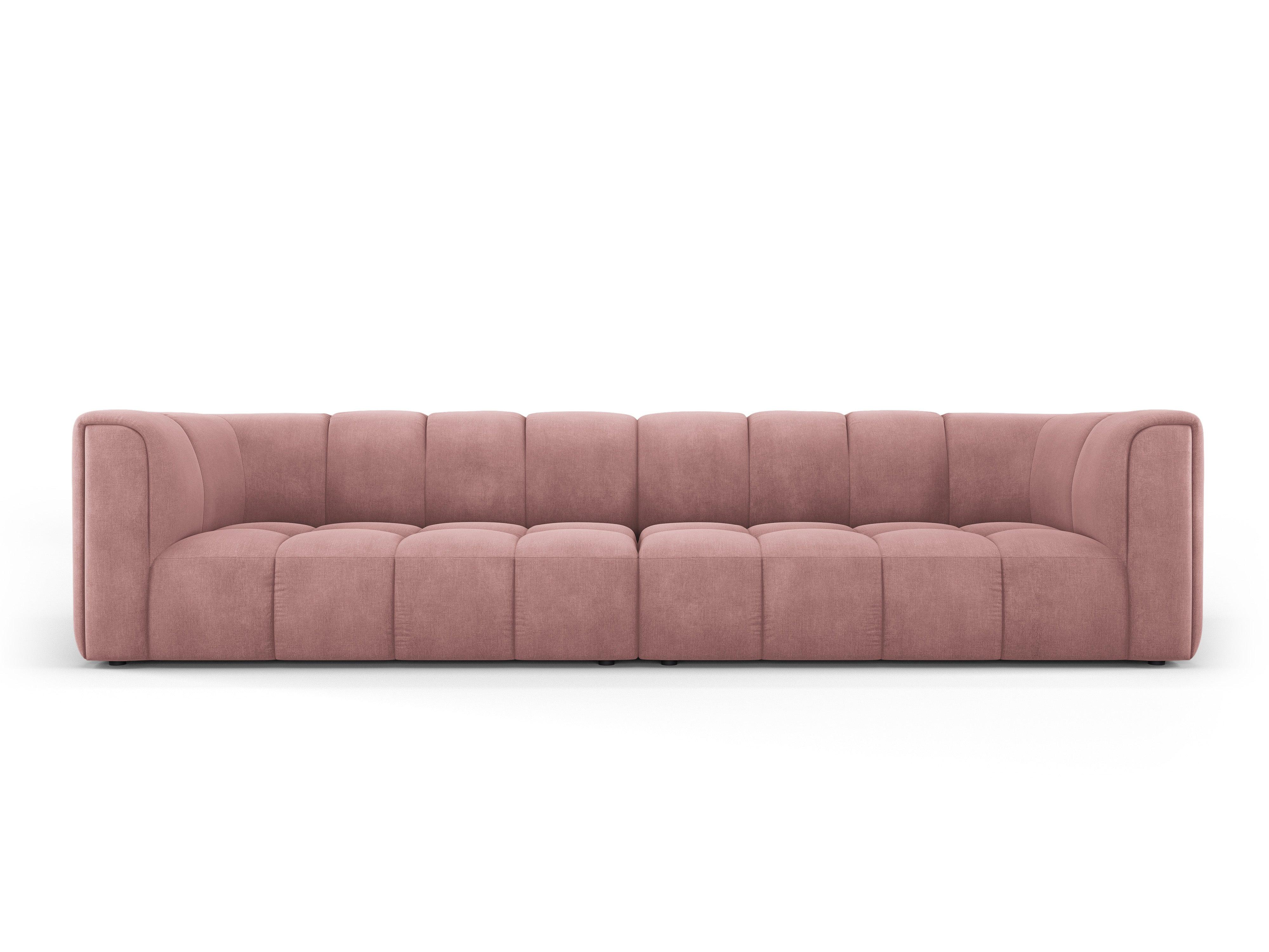 Sofa 4-osobowa FRANCESCA różowy szenil do salonu