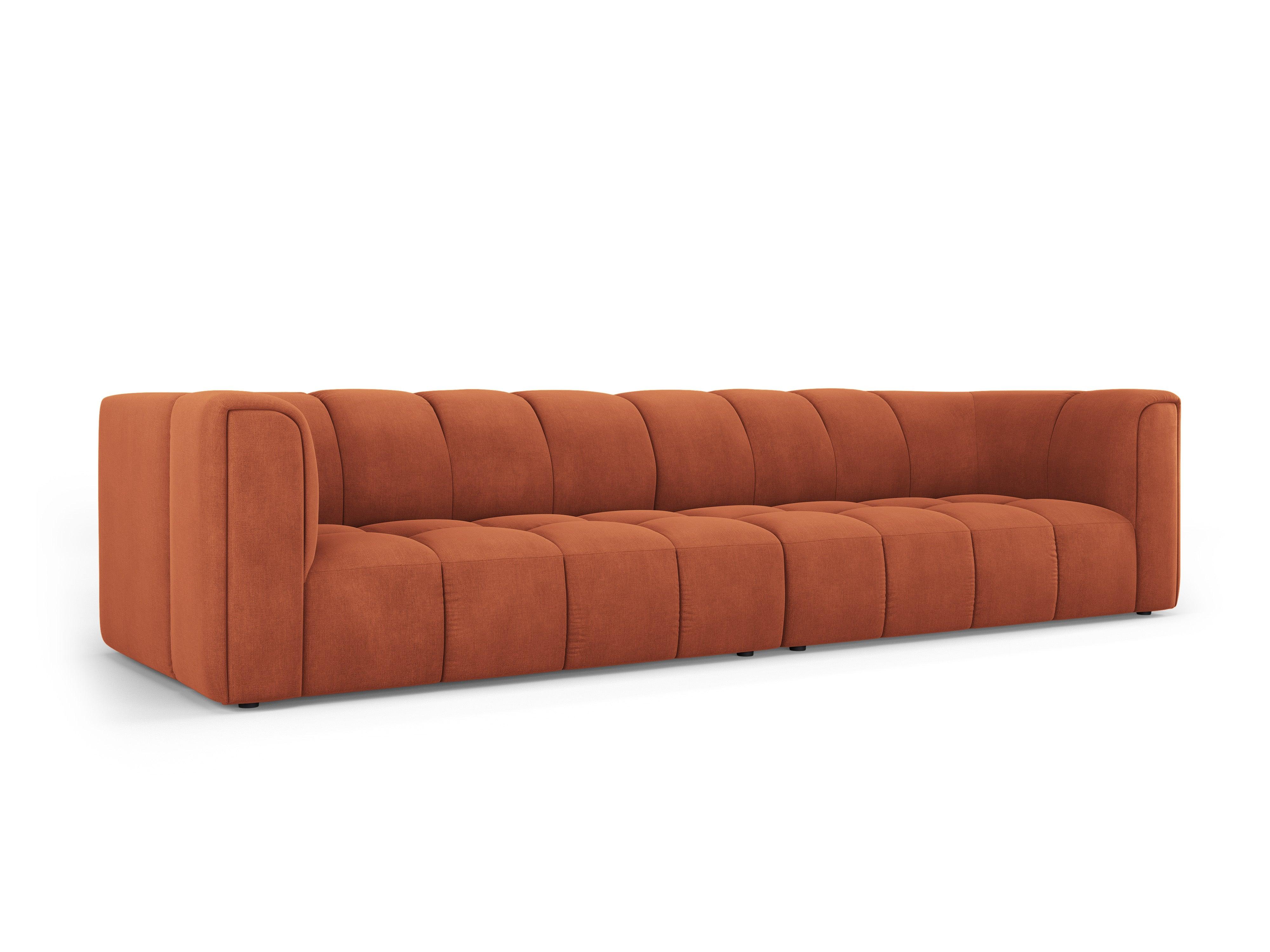 Sofa 4-osobowa FRANCESCA terracotta szenil – Besolux