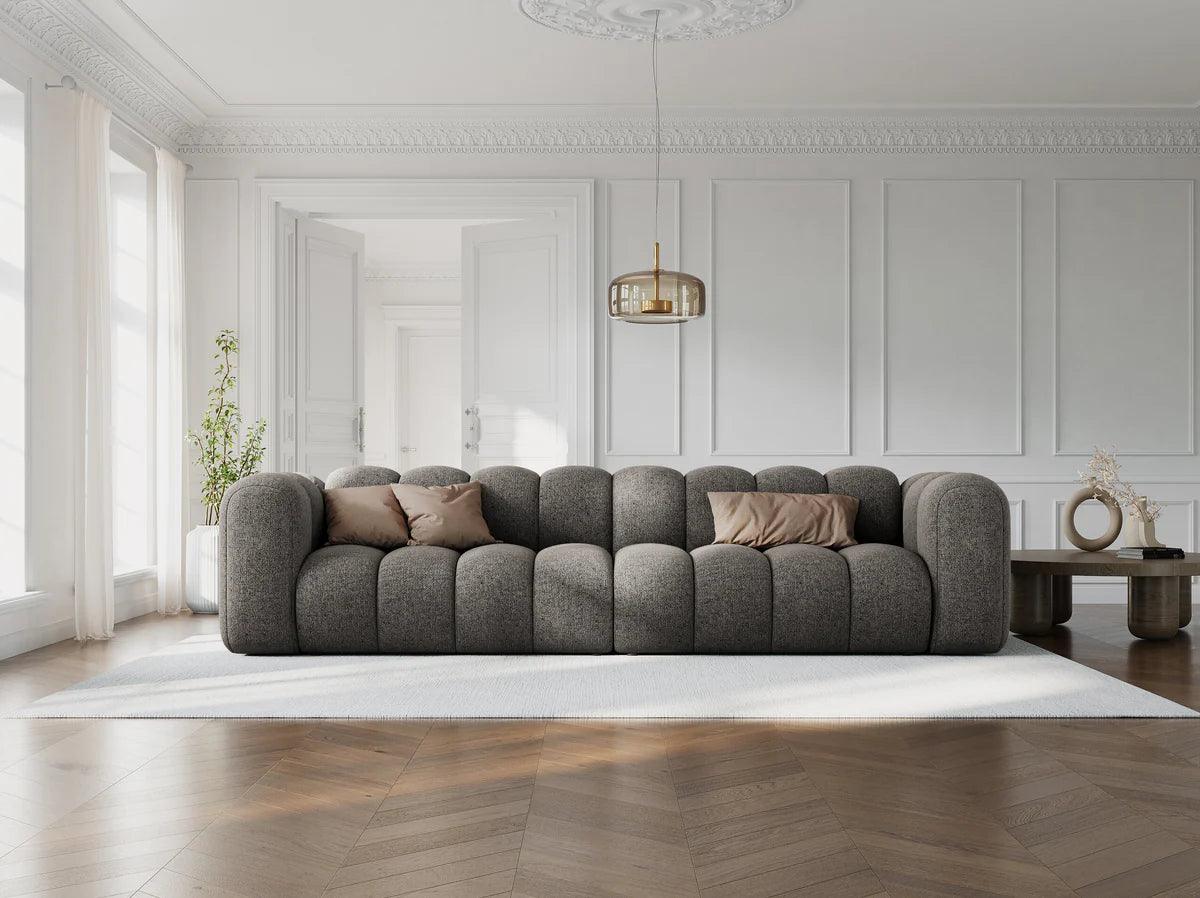 Sofa 4-osobowa LUPINE szary szenil do salonu