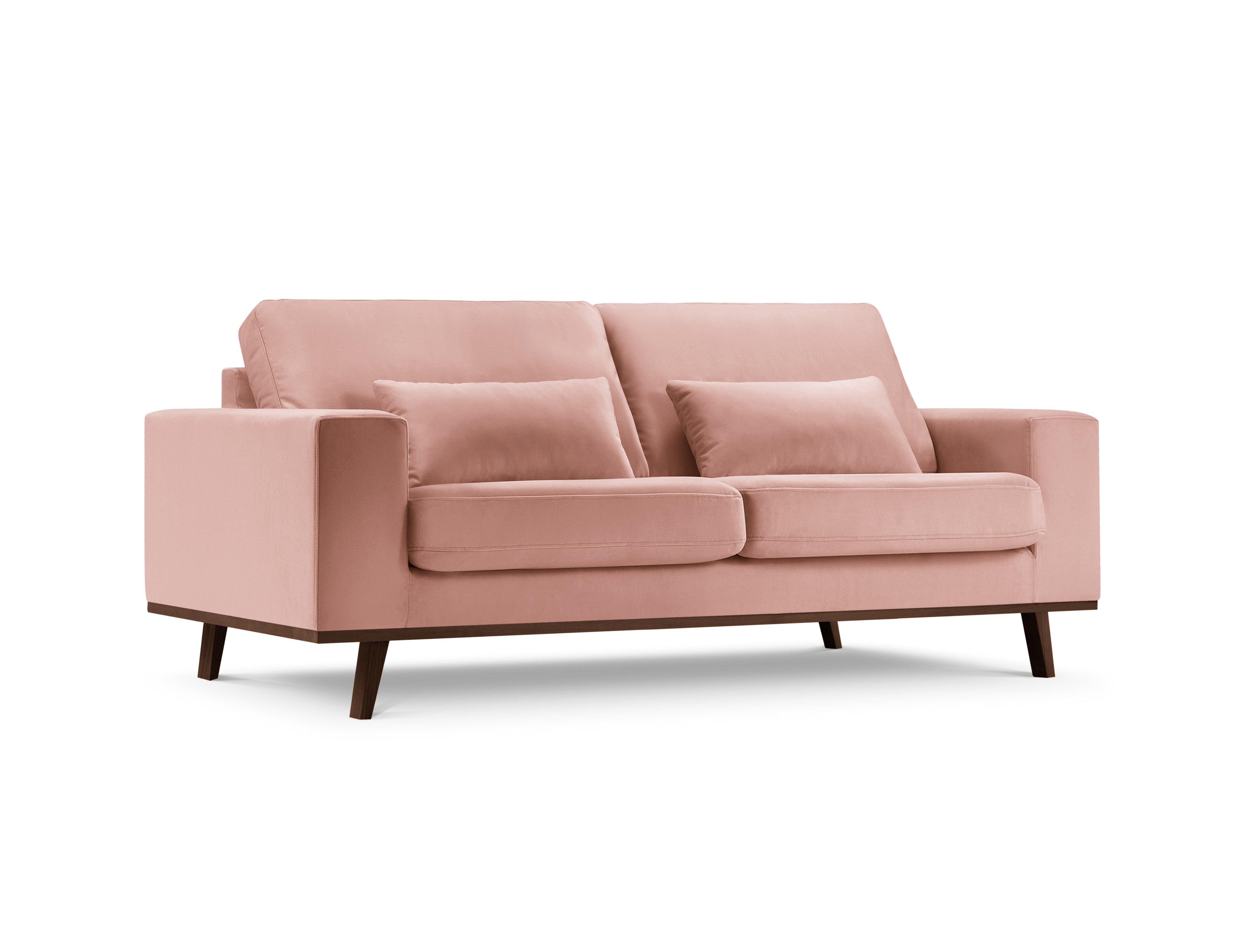 Sofa aksamitna 2-osobowa HEBE różowy Mazzini Sofas Eye on Design