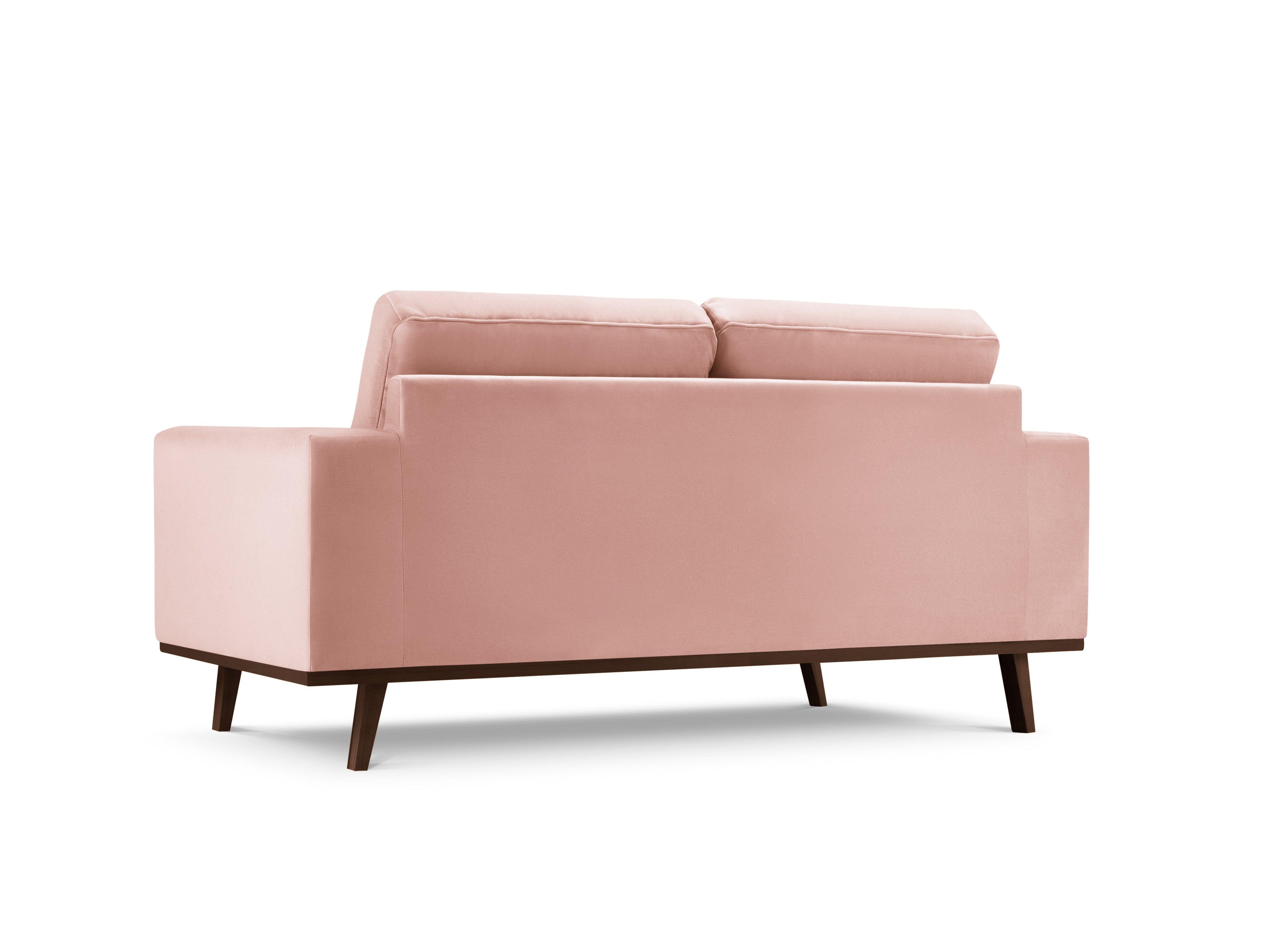 Sofa aksamitna 2-osobowa HEBE różowy Mazzini Sofas Eye on Design