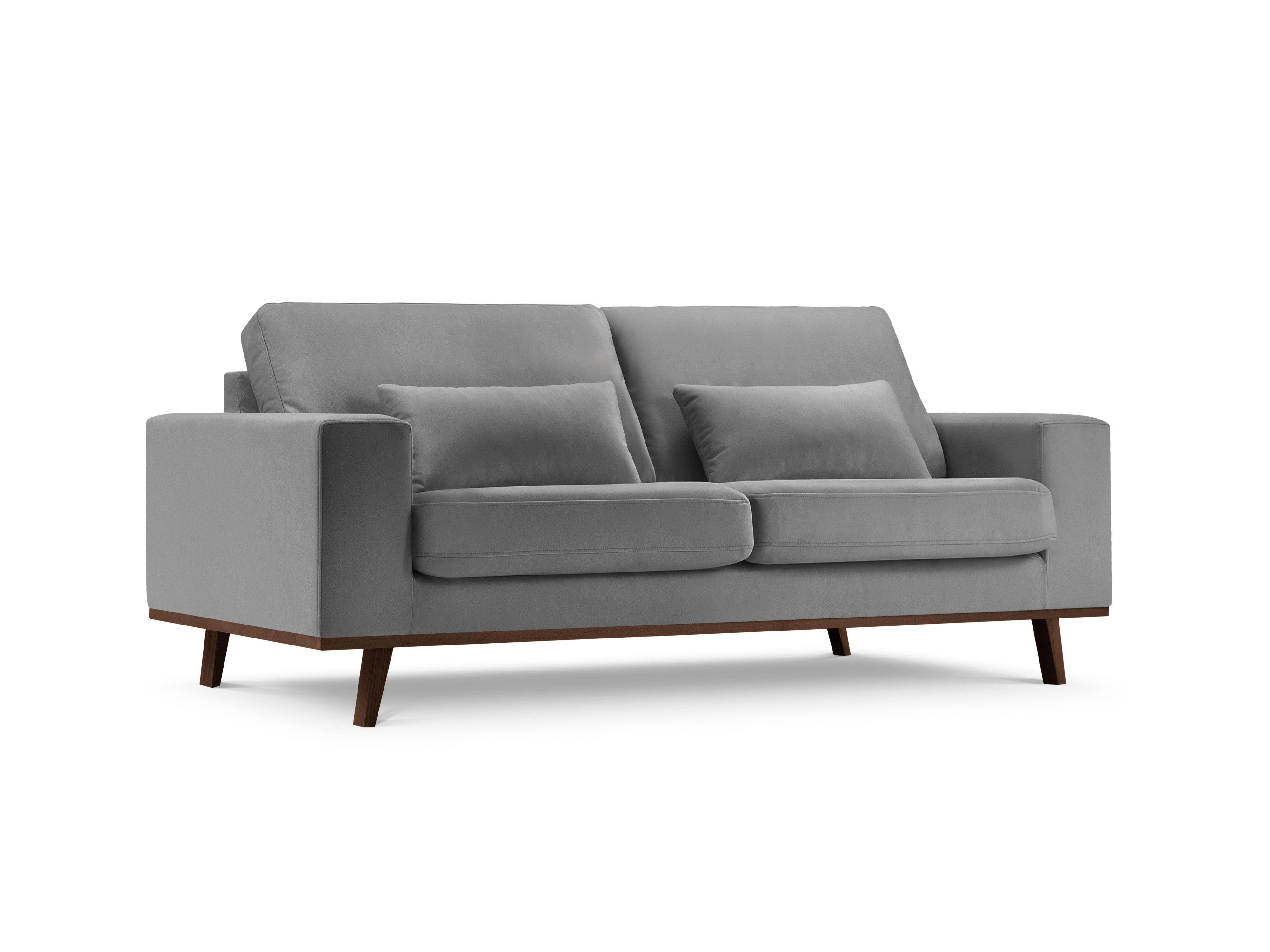 Sofa aksamitna 2-osobowa HEBE szary Mazzini Sofas Eye on Design