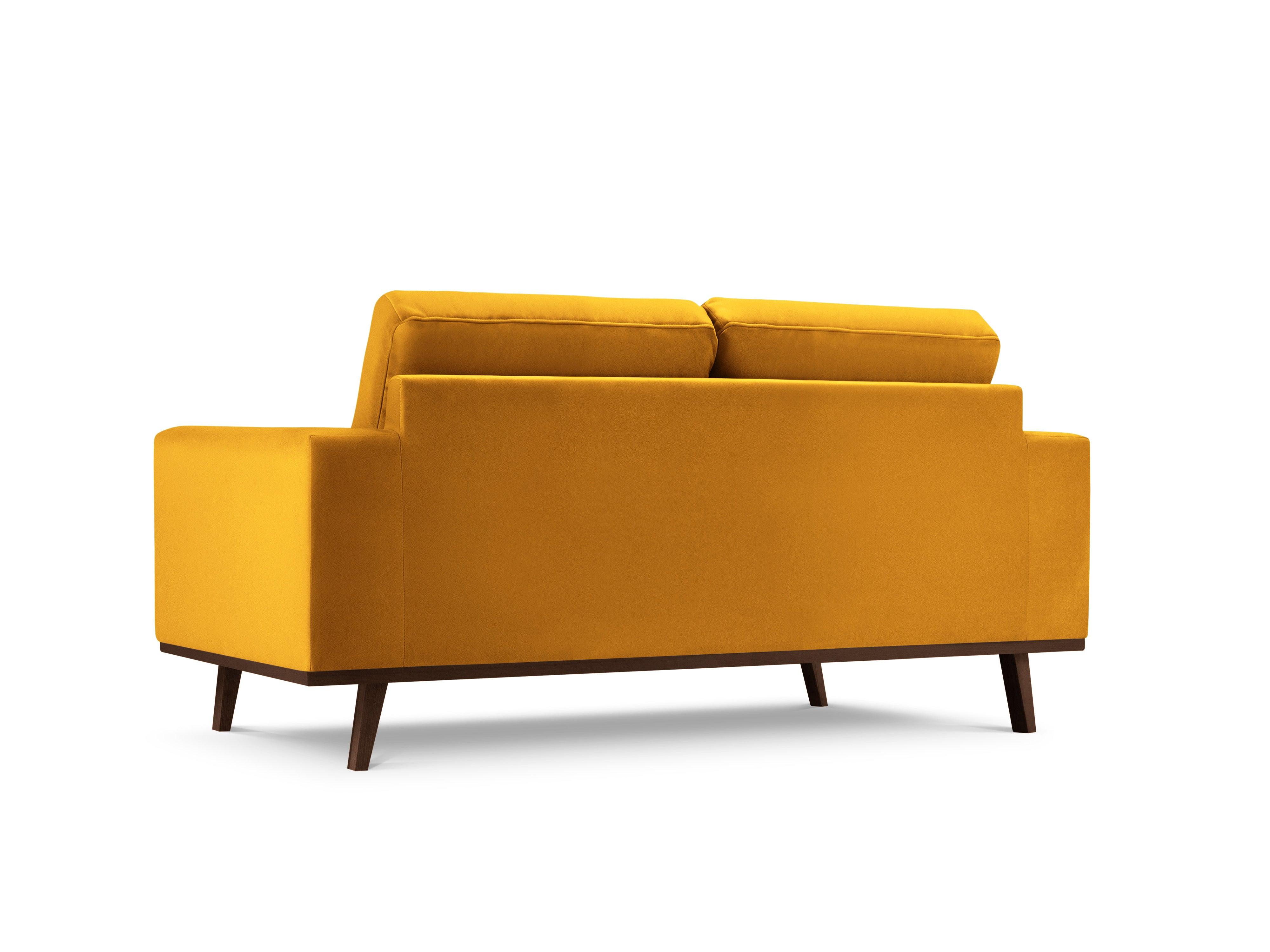 Sofa aksamitna 2-osobowa HEBE żółty Mazzini Sofas Eye on Design