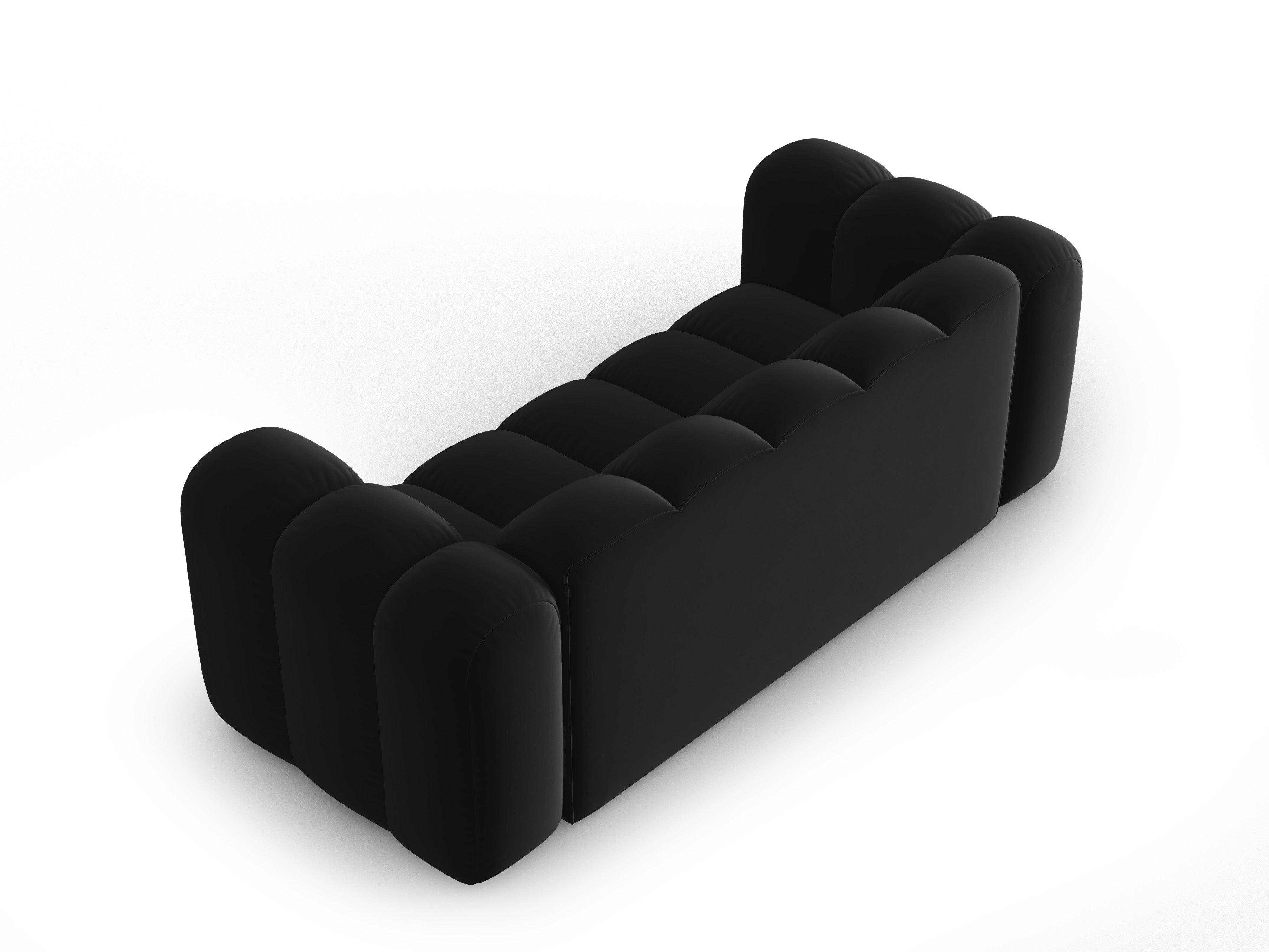 Sofa aksamitna 2-osobowa SKYLER czarny Interieurs 86 Eye on Design
