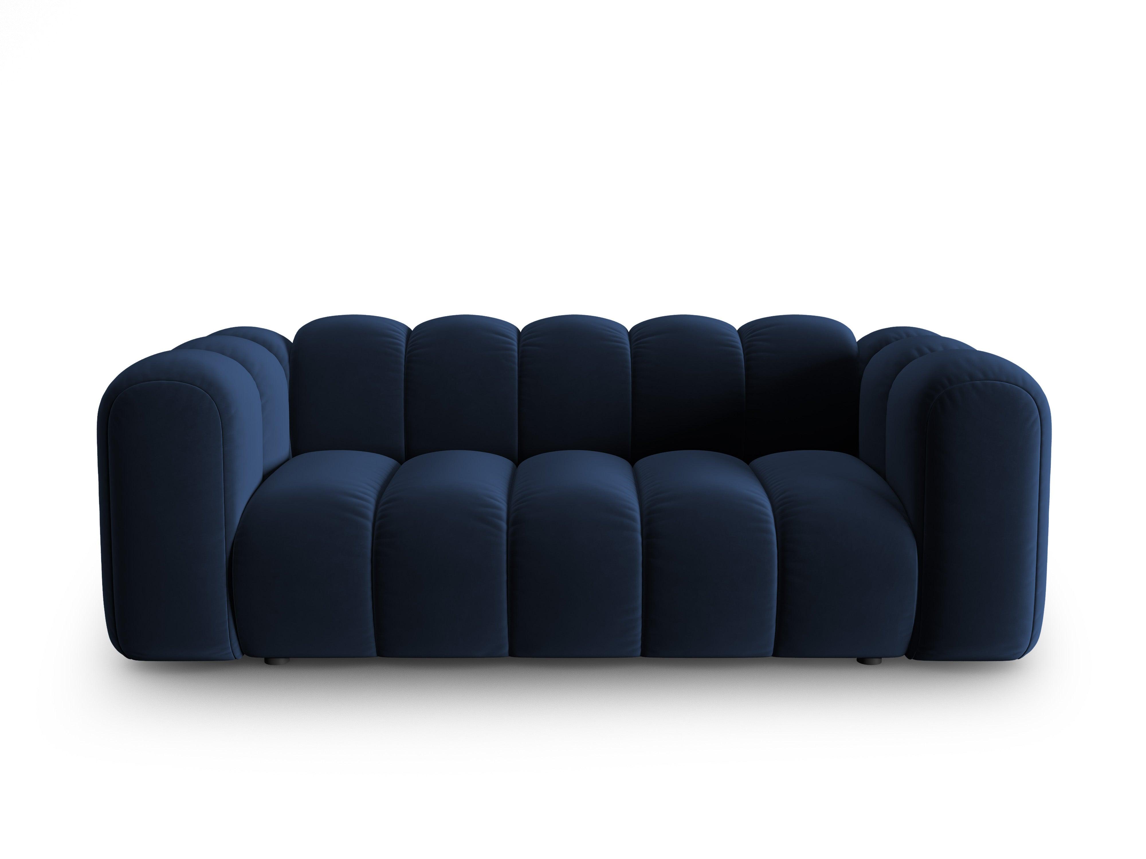 Sofa aksamitna 2-osobowa SKYLER granatowy Interieurs 86 Eye on Design