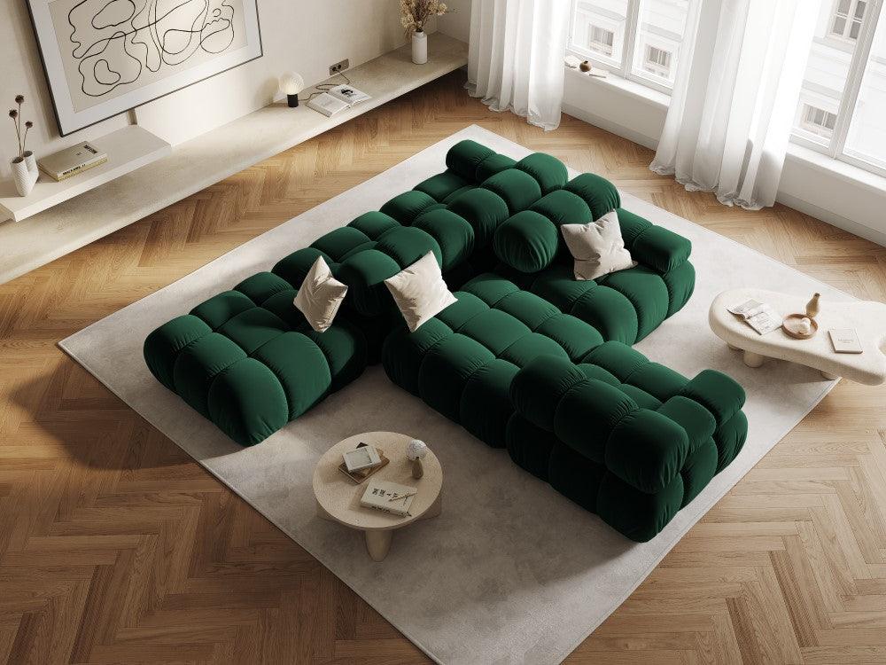 Sofa aksamitna 2-osobowa TROPEA butelkowa zieleń Milo Casa Eye on Design