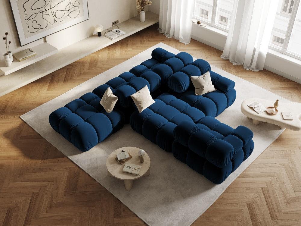 Sofa aksamitna 2-osobowa TROPEA granat królewski Milo Casa Eye on Design