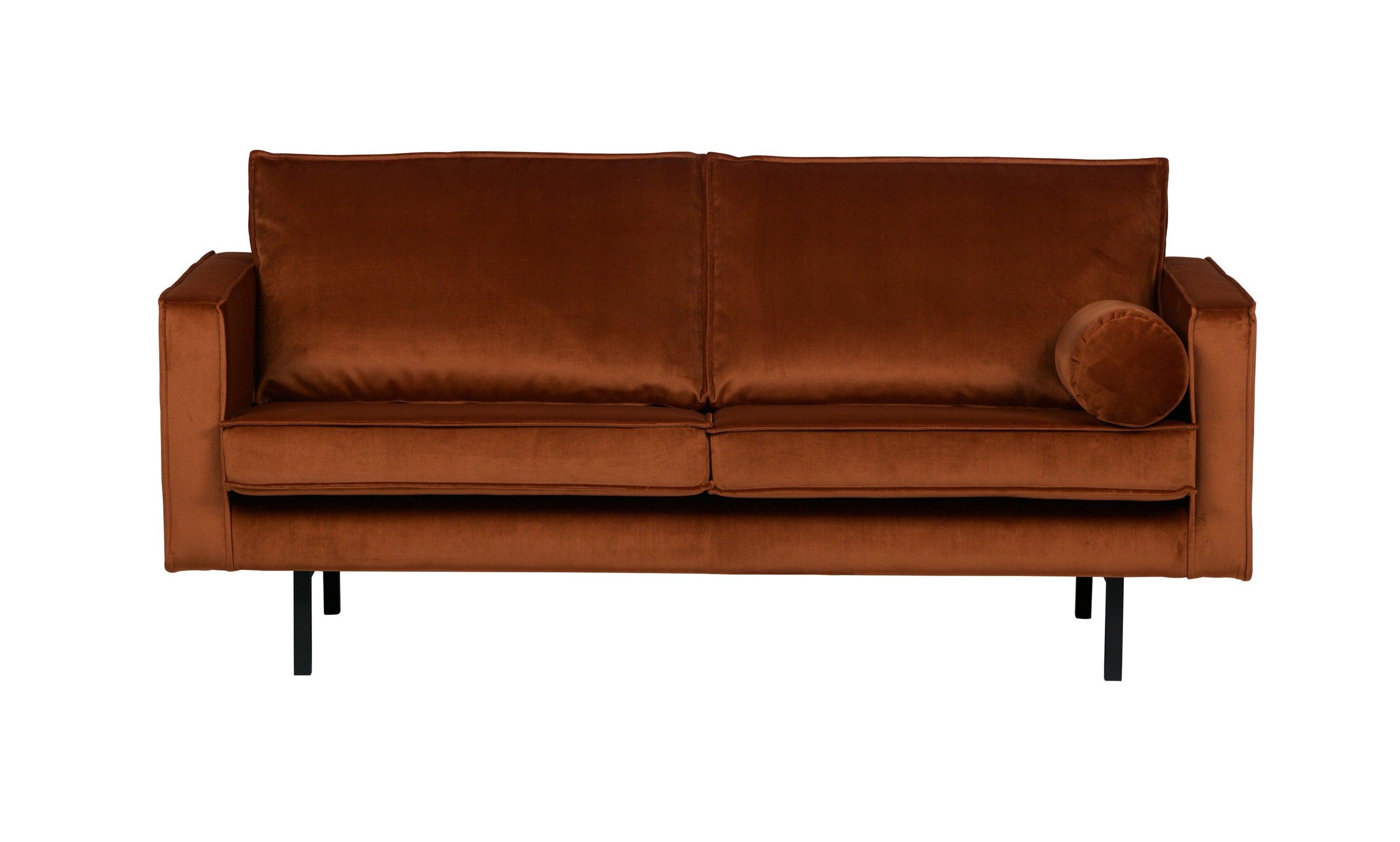 Sofa aksamitna 2,5-osobowa RODEO rdzawy Be Pure Eye on Design