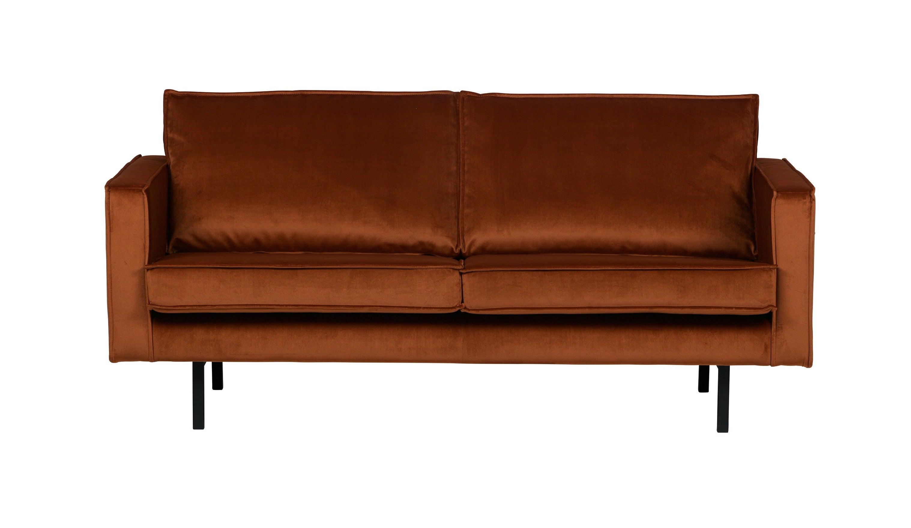 Sofa aksamitna 2,5-osobowa RODEO rdzawy Be Pure Eye on Design