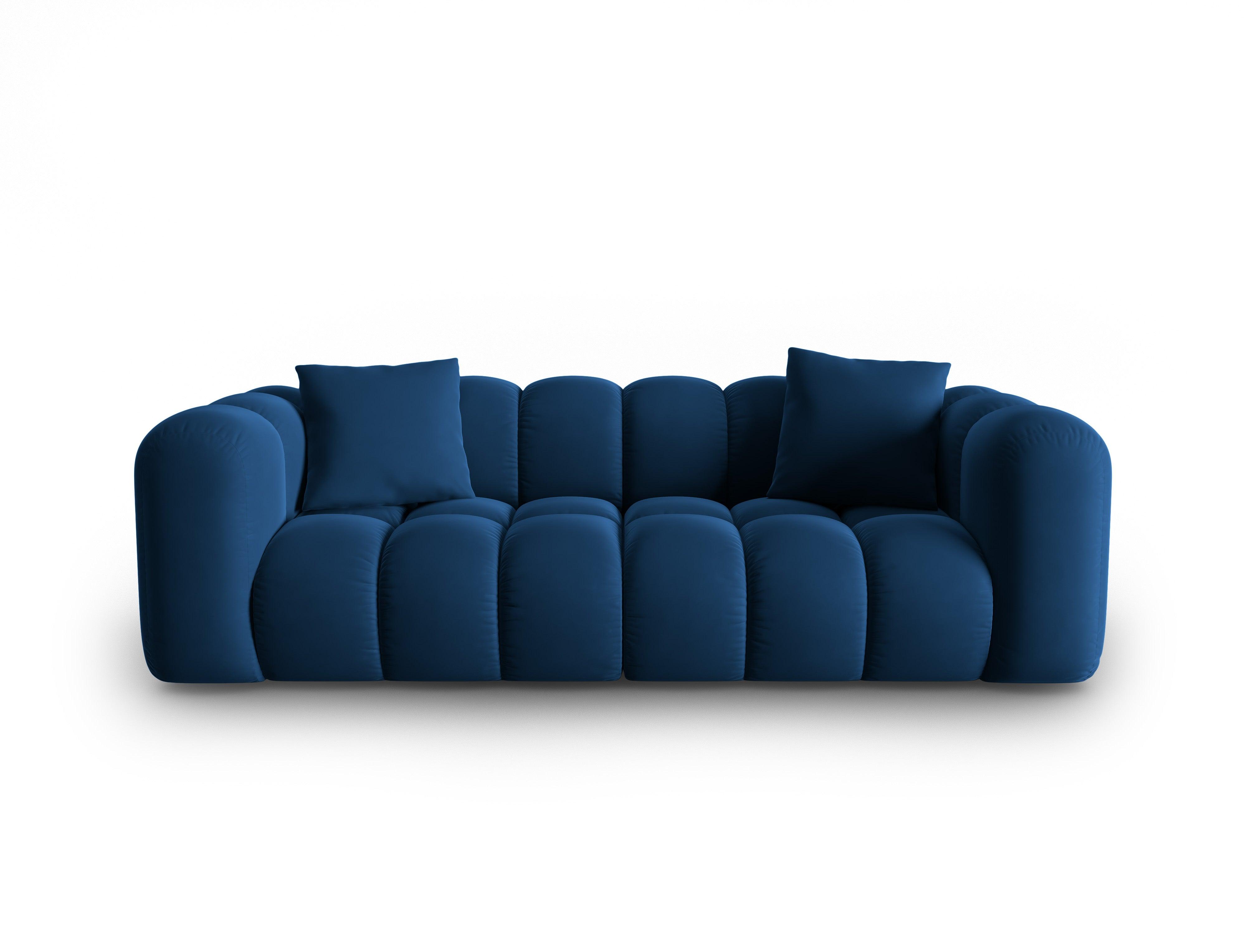 Sofa aksamitna 3-osobowa HALLEY granat królewski Windsor & Co Eye on Design