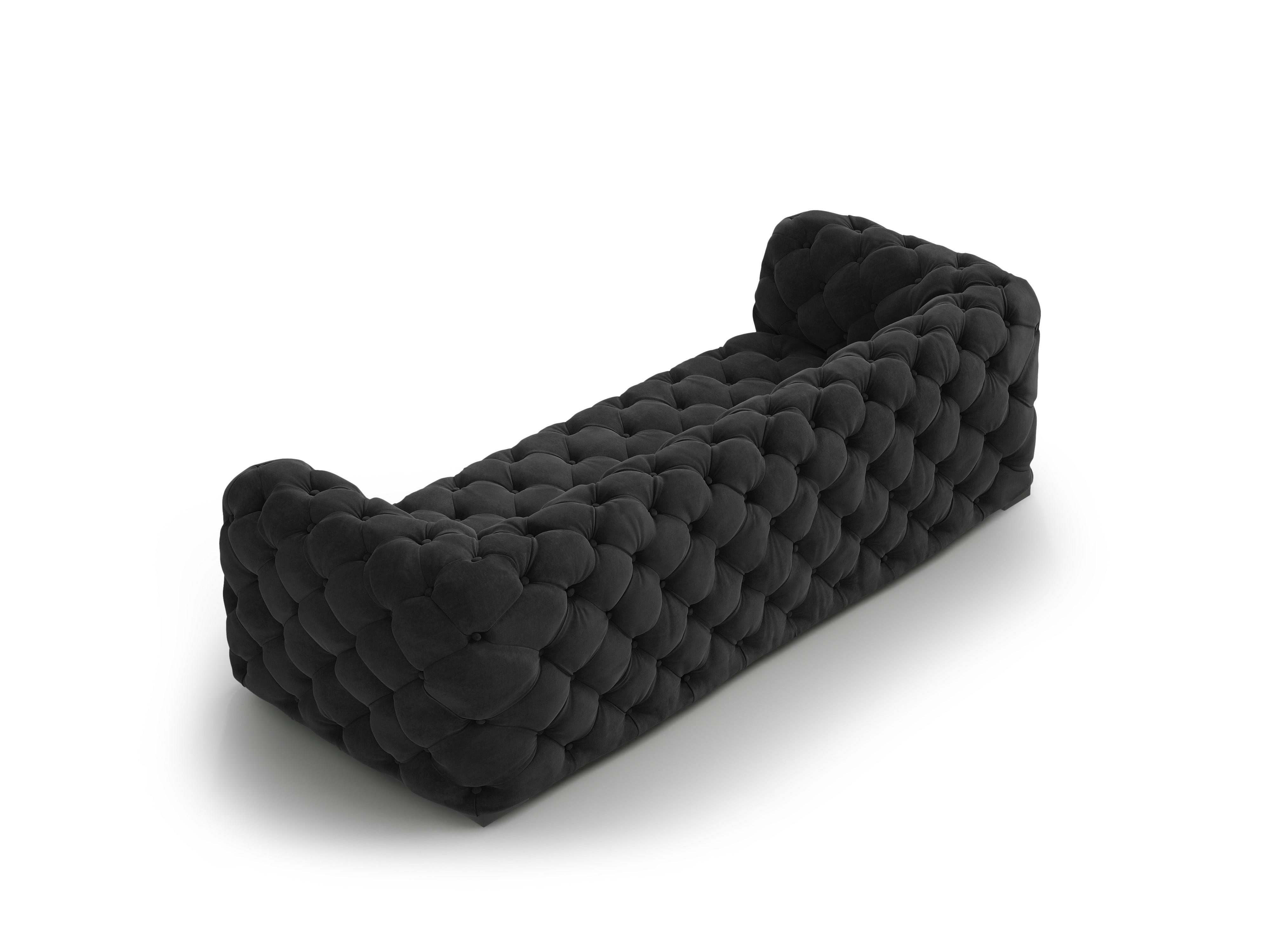 Sofa aksamitna 3-osobowa LOGE ciemnoszary Windsor & Co Eye on Design