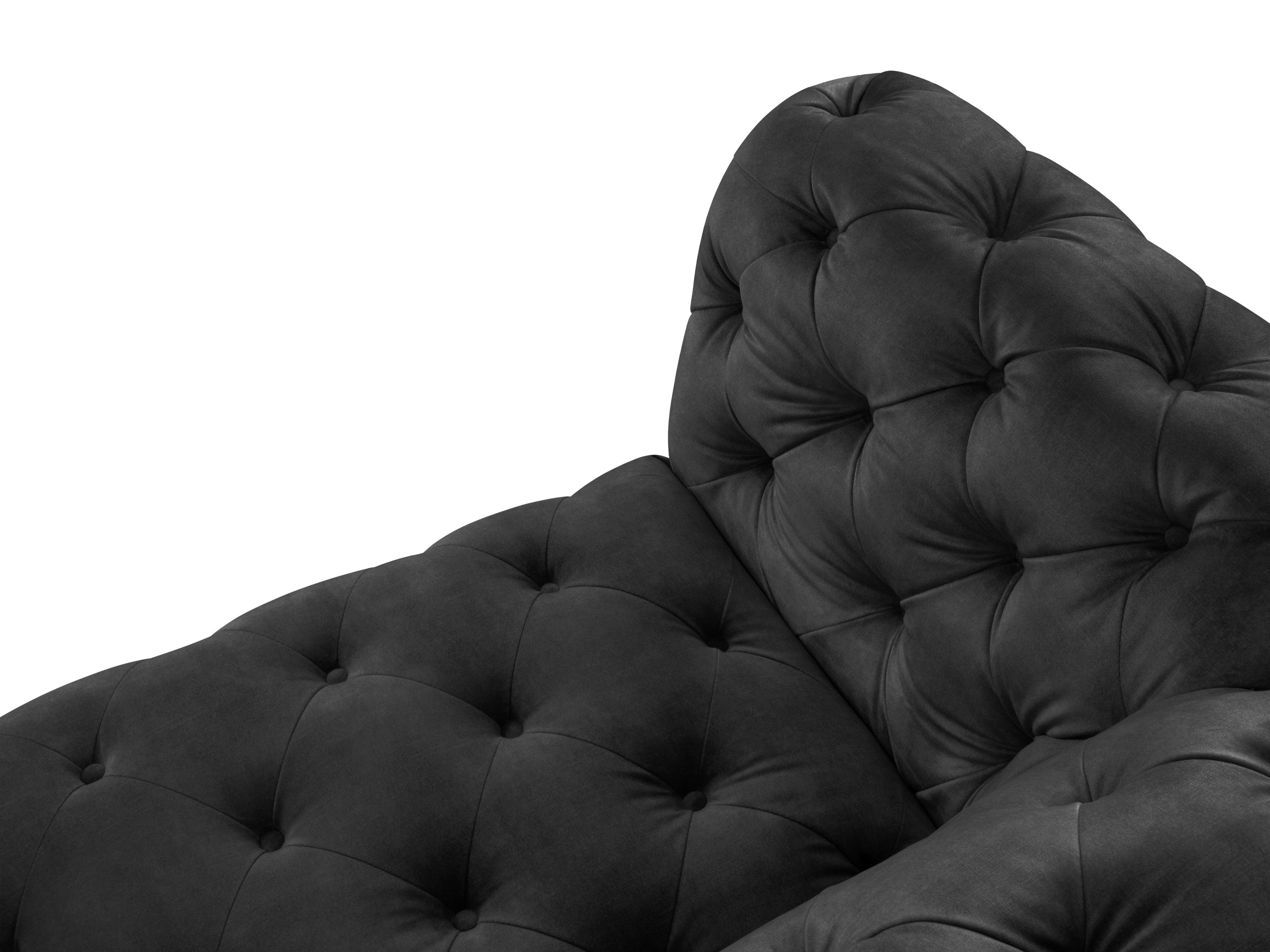 Sofa aksamitna 3-osobowa LOGE ciemnoszary Windsor & Co Eye on Design