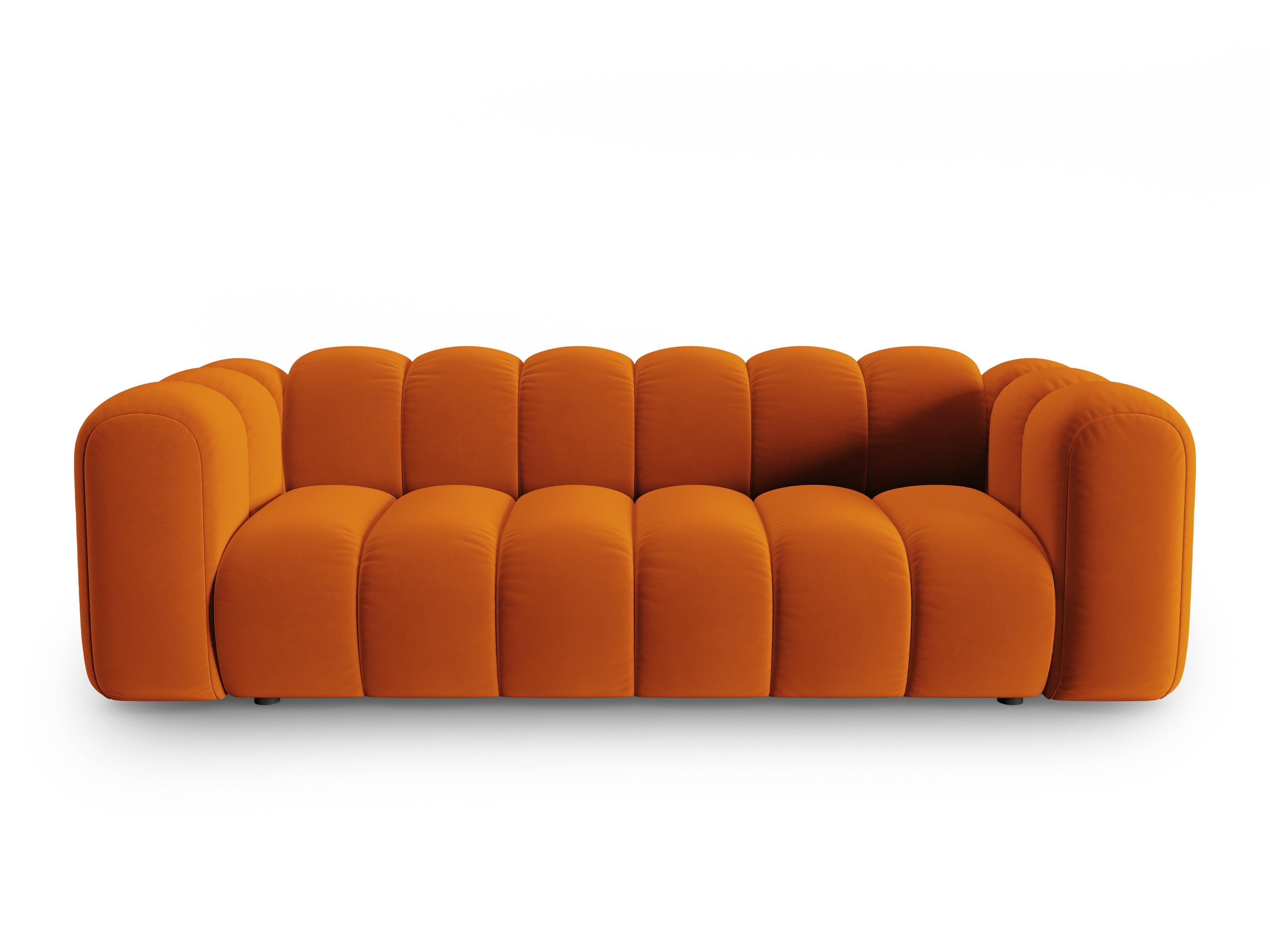 Sofa aksamitna 3-osobowa SKYLER ceglany Interieurs 86 Eye on Design