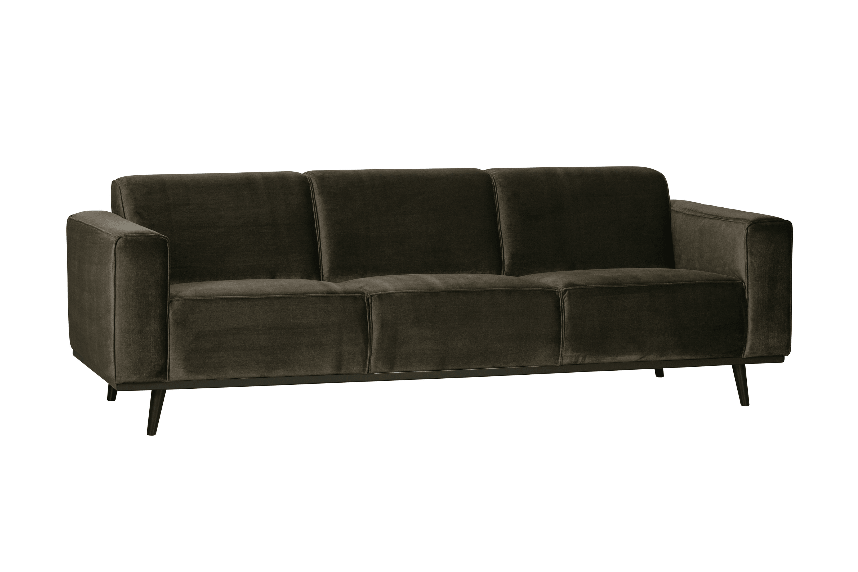 Sofa aksamitna 3-osobowa STATEMENT ciemnozielony Be Pure Eye on Design