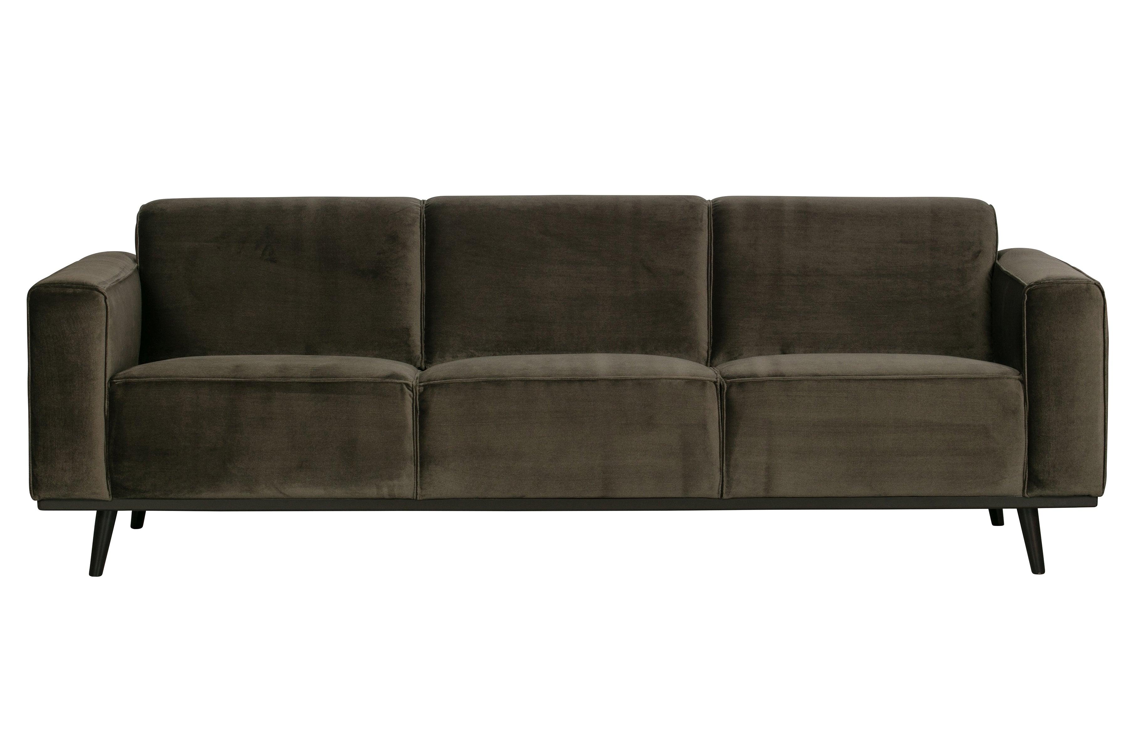 Sofa aksamitna 3-osobowa STATEMENT ciemnozielony Be Pure Eye on Design