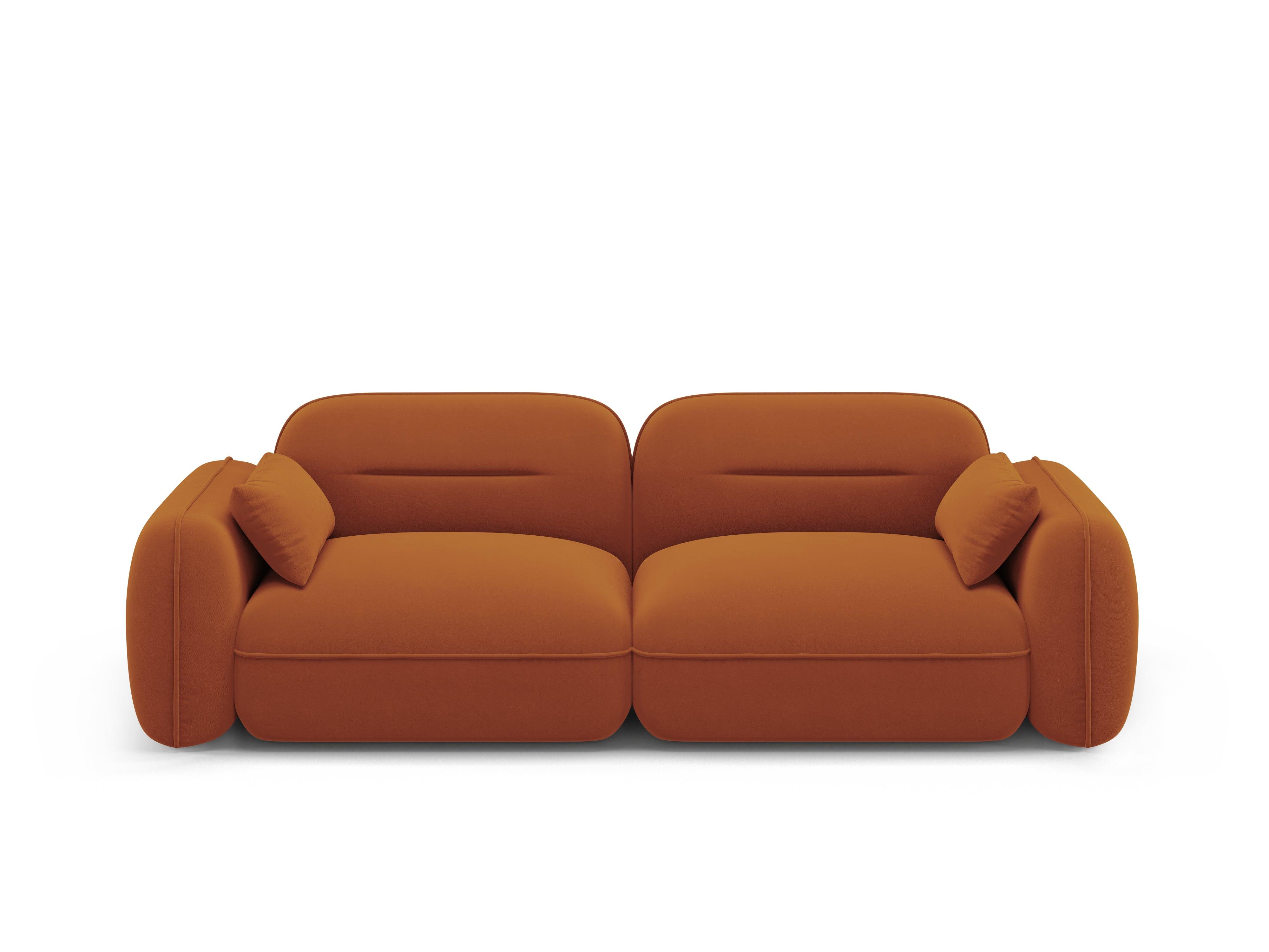 Sofa modułowa aksamitna 3-osobowa SYDNEY terracotta Cosmopolitan Design Eye on Design
