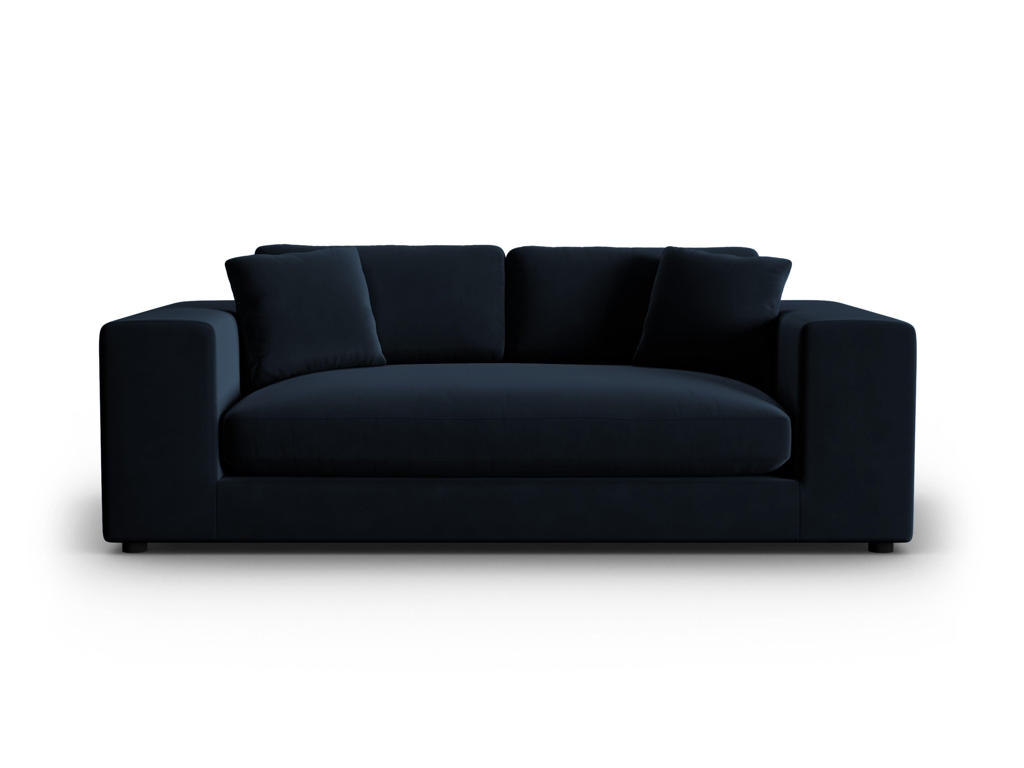 Sofa aksamitna 3-osobowa TENDANCE granatowy CXL by Christian Lacroix Eye on Design