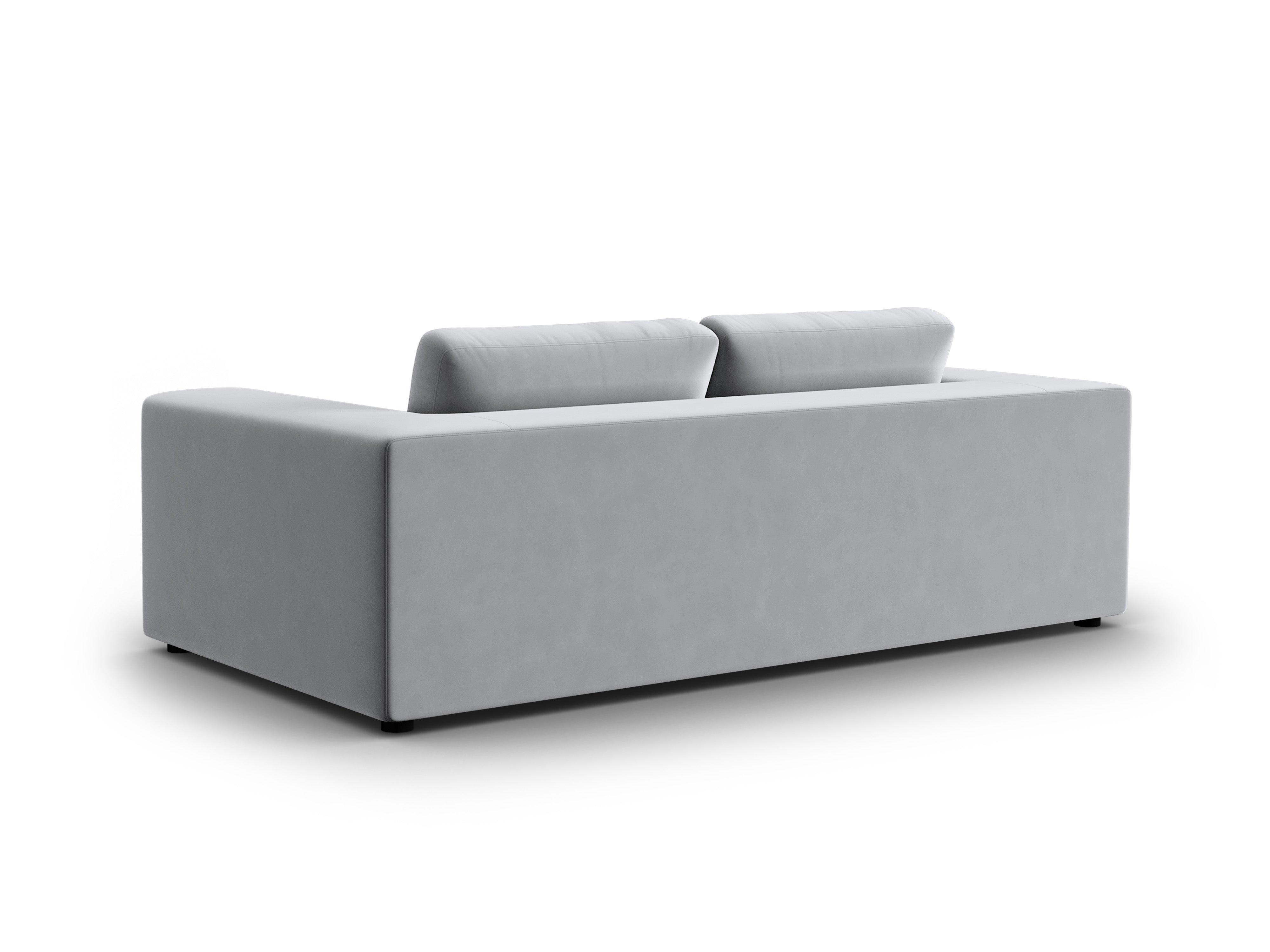 Sofa aksamitna 3-osobowa TENDANCE jasnoszary CXL by Christian Lacroix Eye on Design