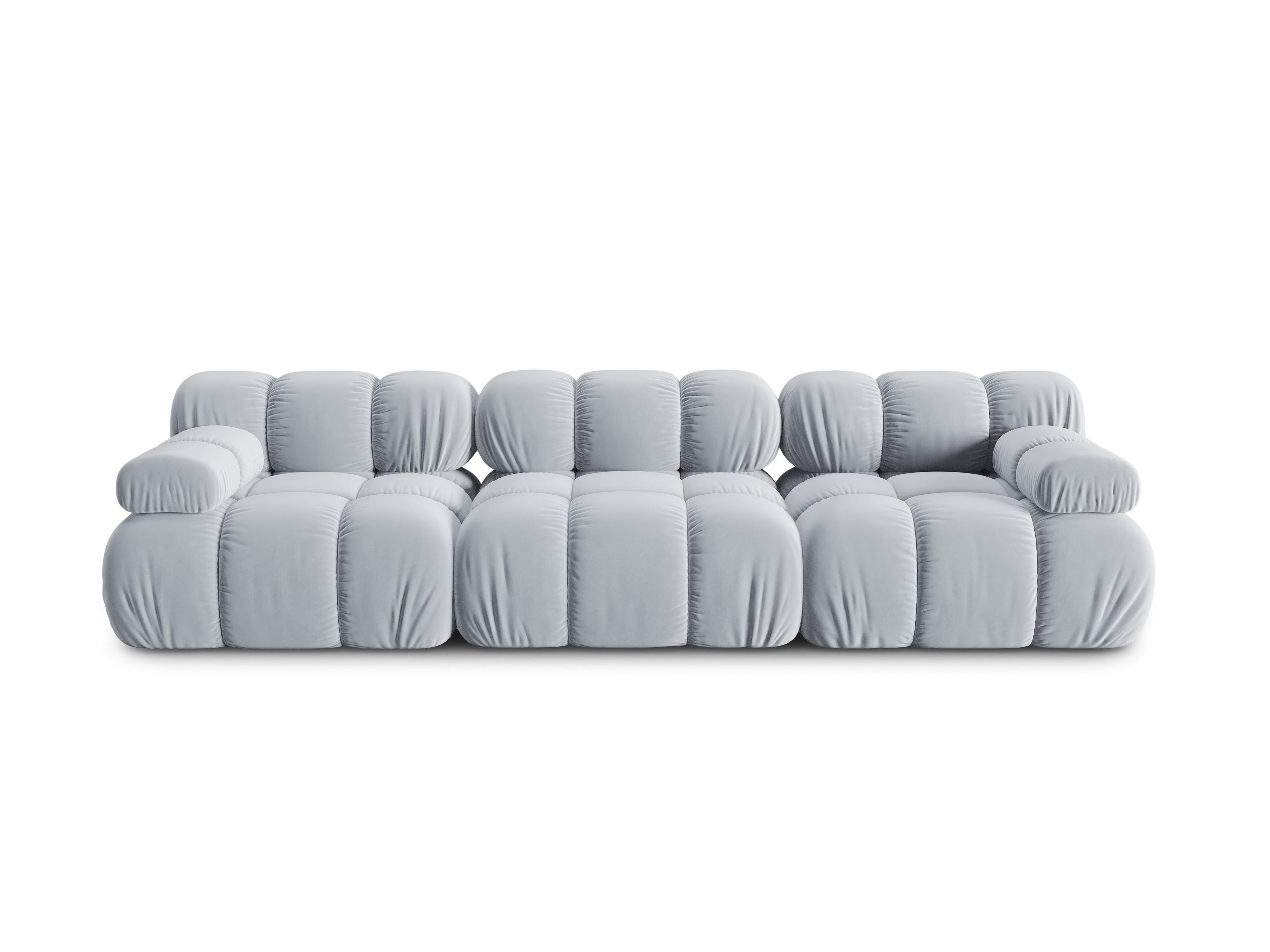 Sofa aksamitna 3-osobowa TROPEA jasnoniebieski Milo Casa Eye on Design
