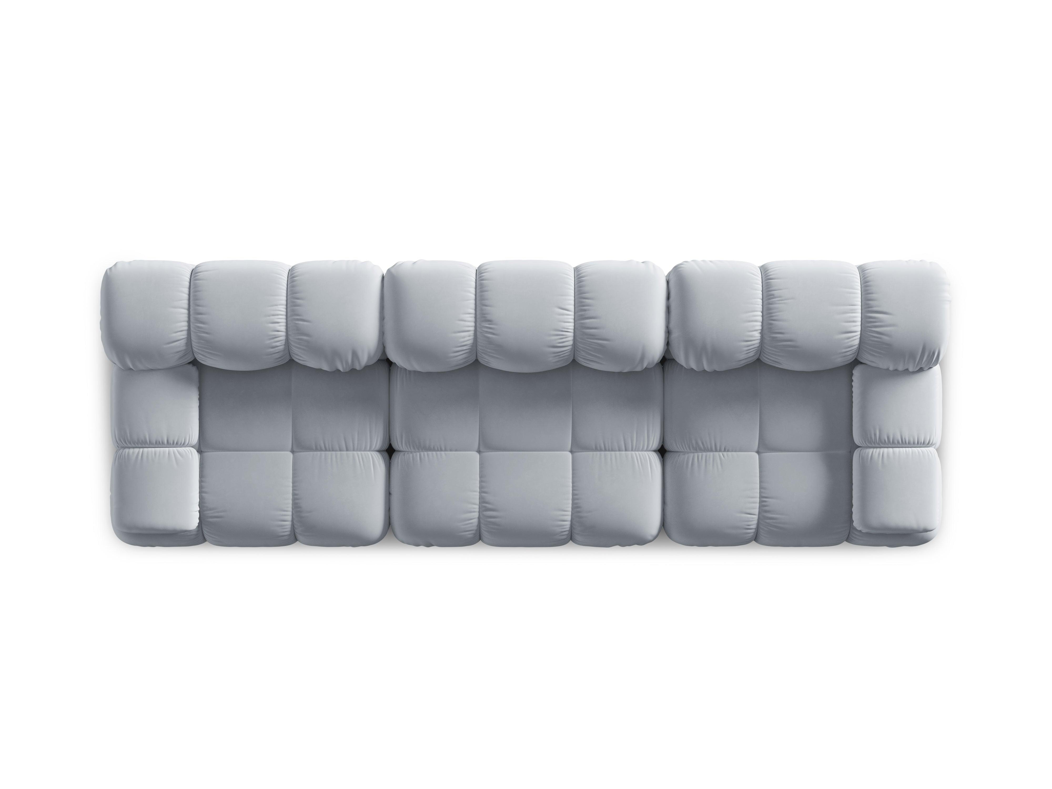 Sofa aksamitna 3-osobowa TROPEA jasnoniebieski Milo Casa Eye on Design