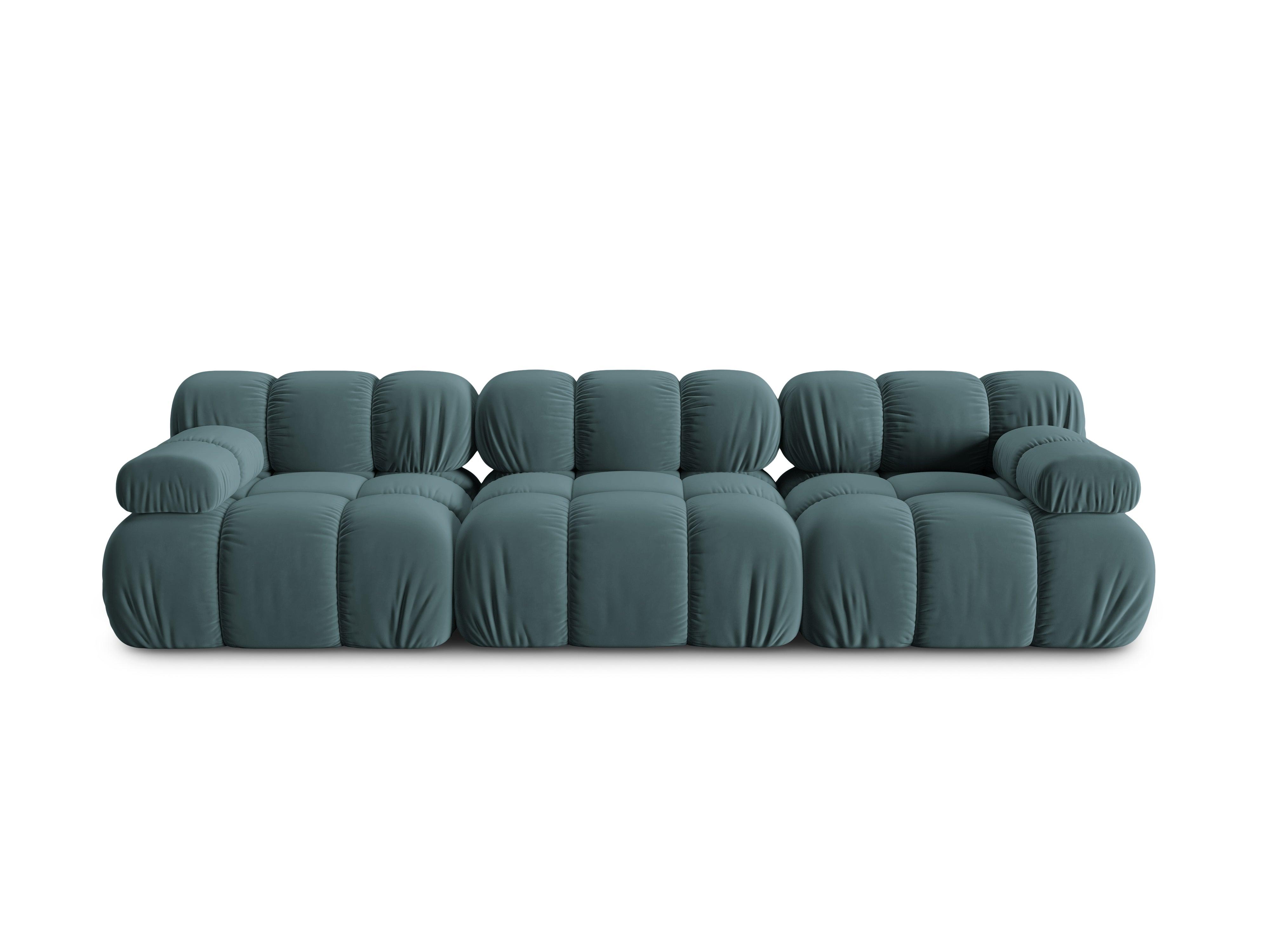 Sofa aksamitna 3-osobowa TROPEA petrol Milo Casa Eye on Design