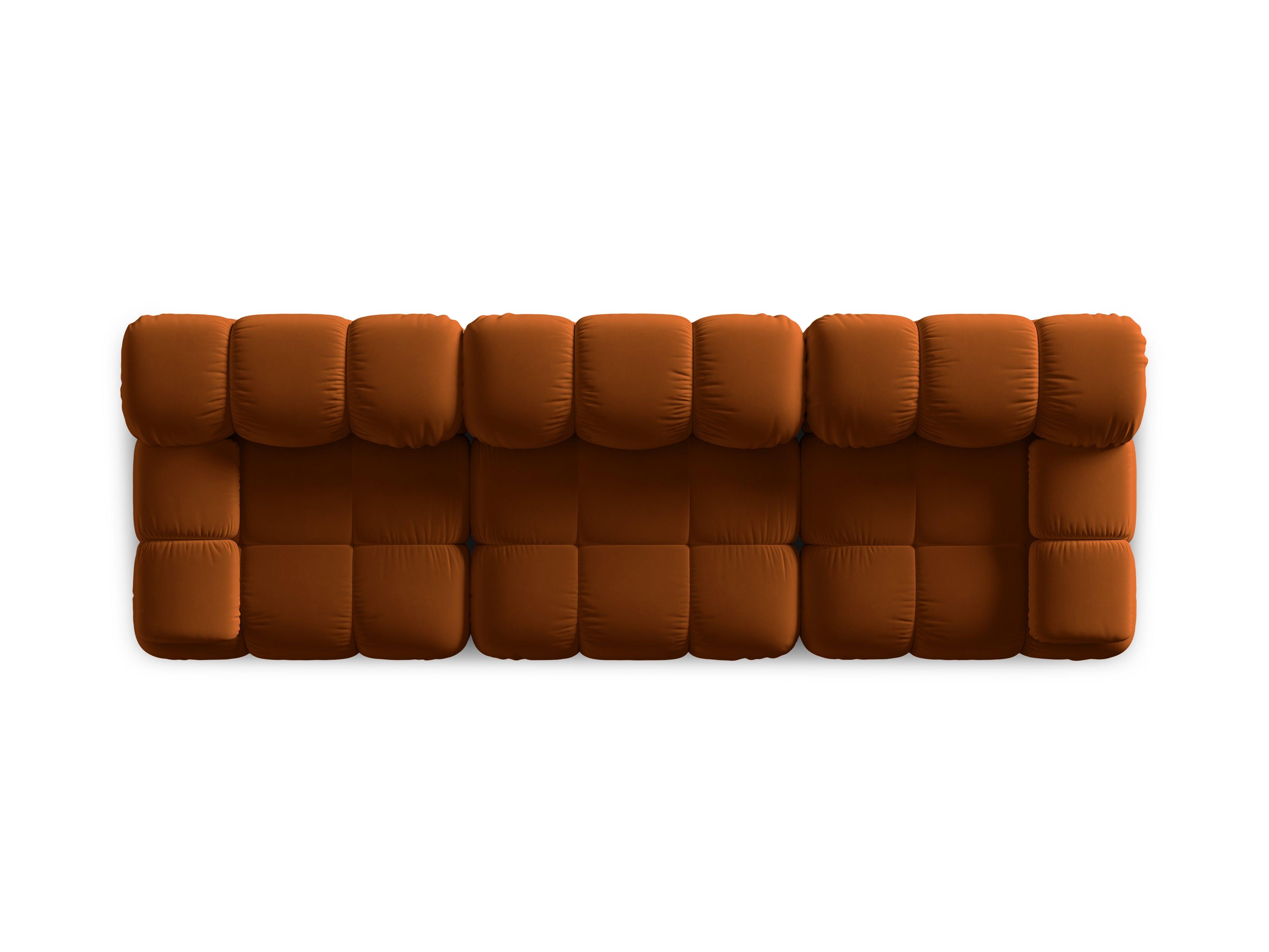 Sofa aksamitna 3-osobowa TROPEA terracotta Milo Casa Eye on Design