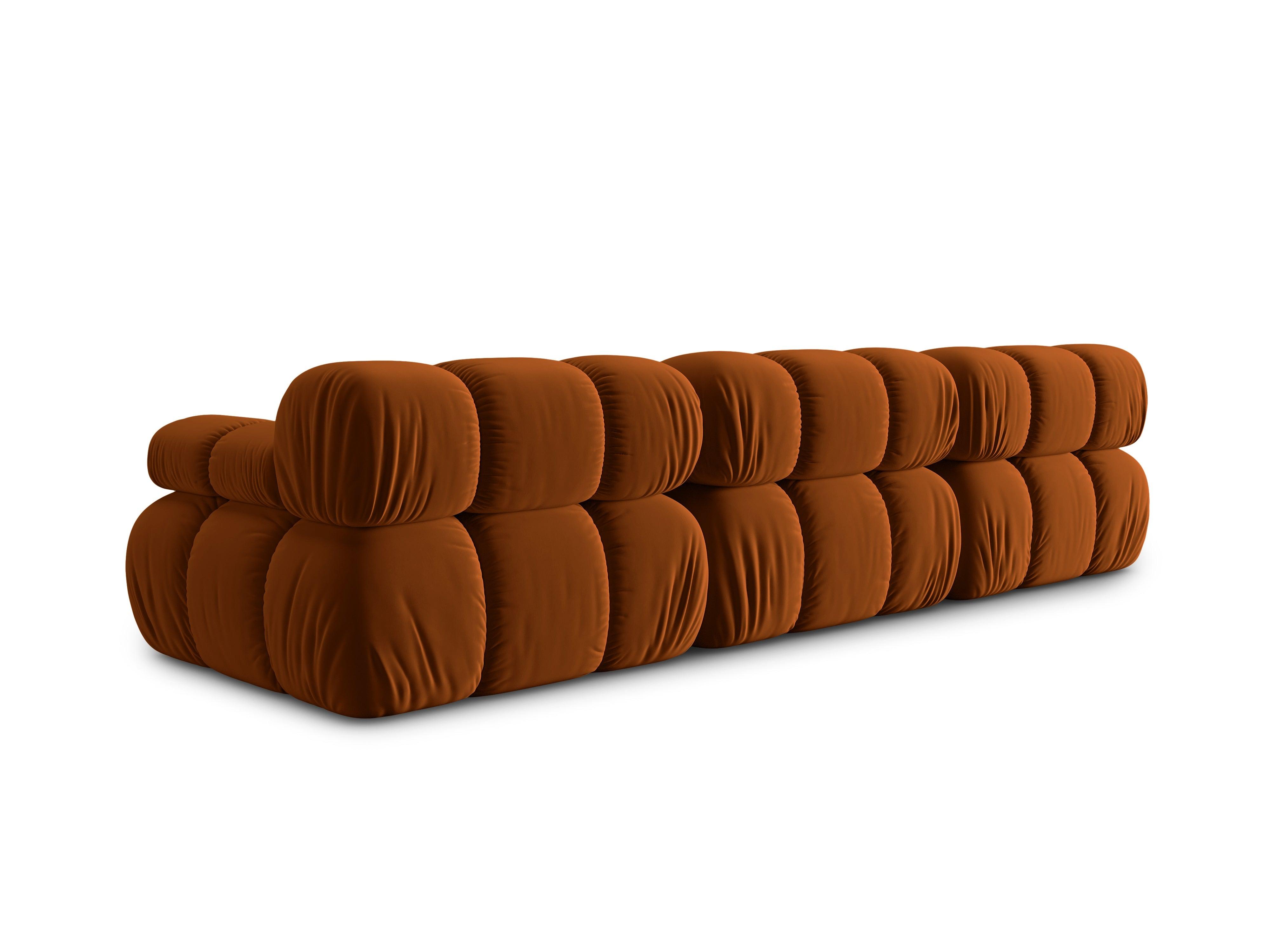 Sofa aksamitna 3-osobowa TROPEA terracotta Milo Casa Eye on Design