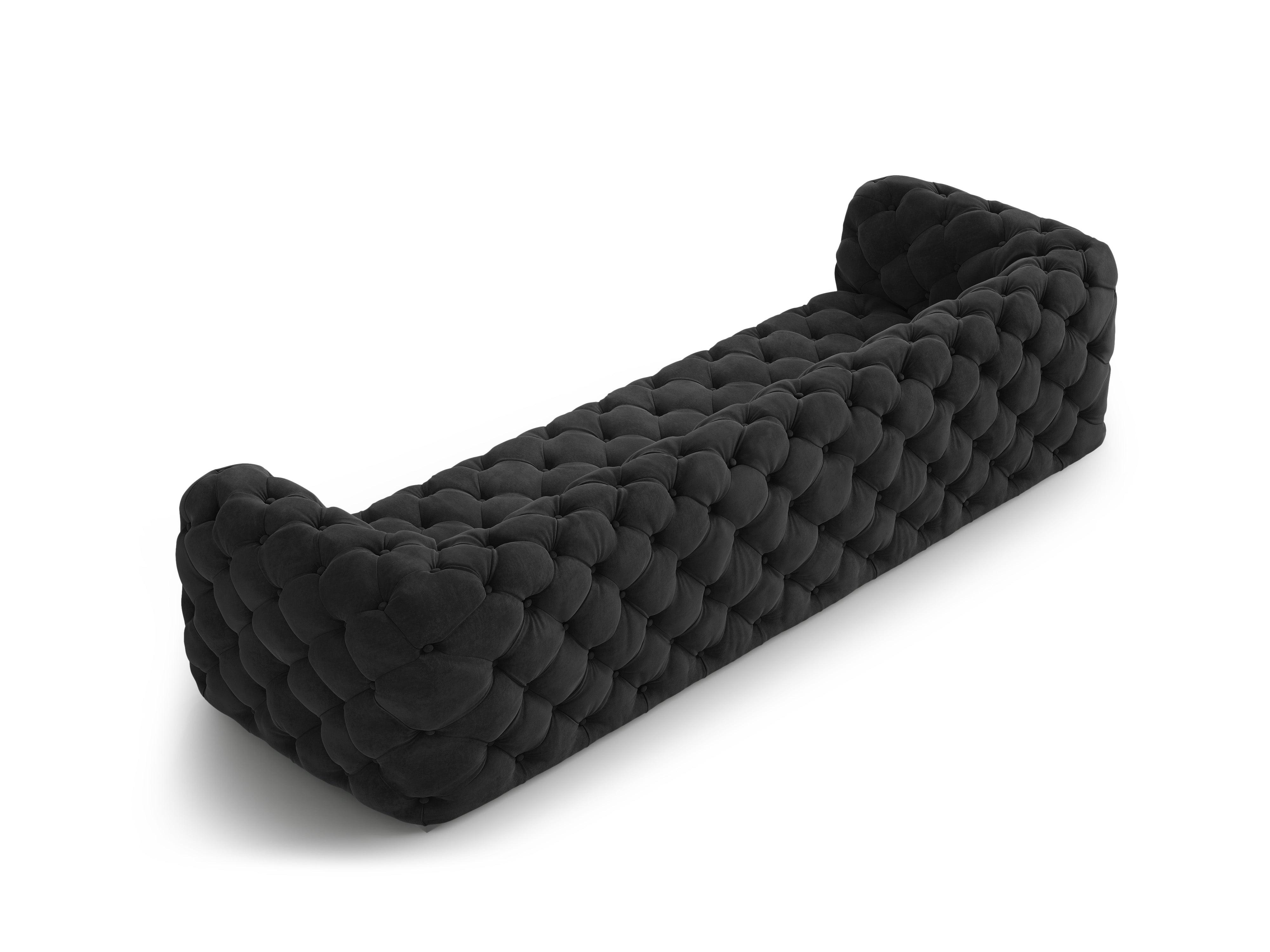 Sofa aksamitna 4-osobowa LOGE ciemnoszary Windsor & Co Eye on Design