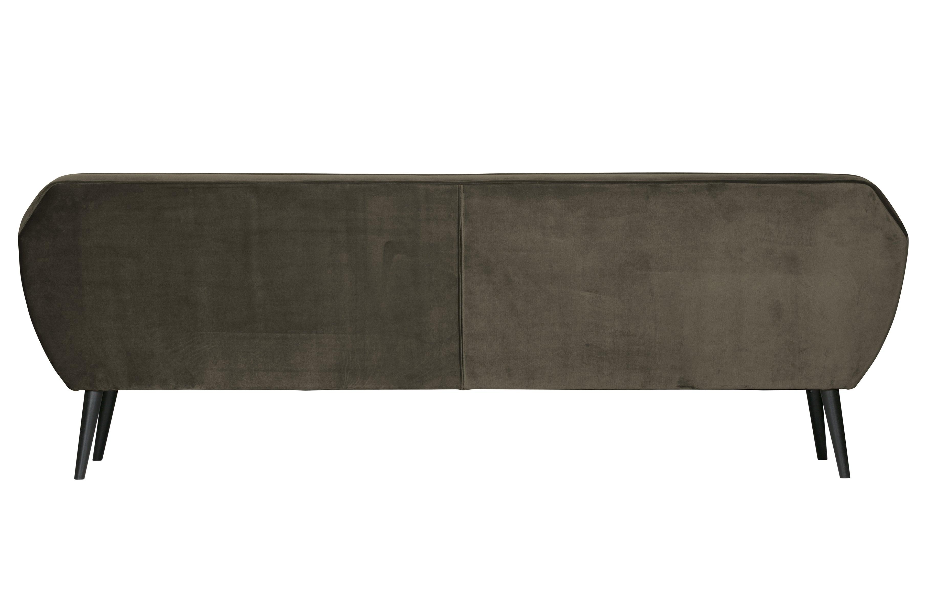 Sofa aksamitna 4-osobowa ROCCO oliwkowy Woood Eye on Design