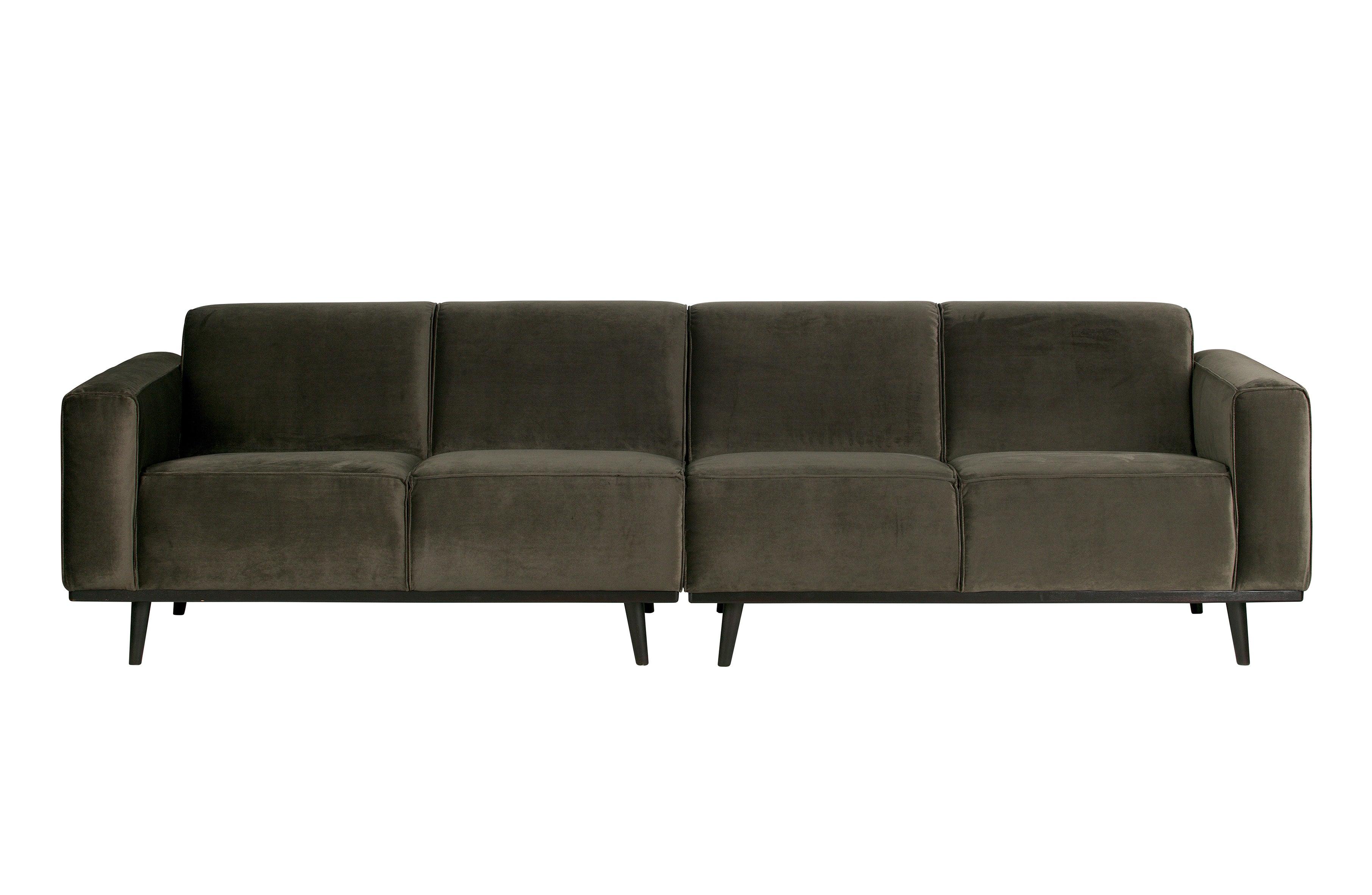 Sofa aksamitna 4-osobowa STATEMENT ciemnozielony Be Pure Eye on Design