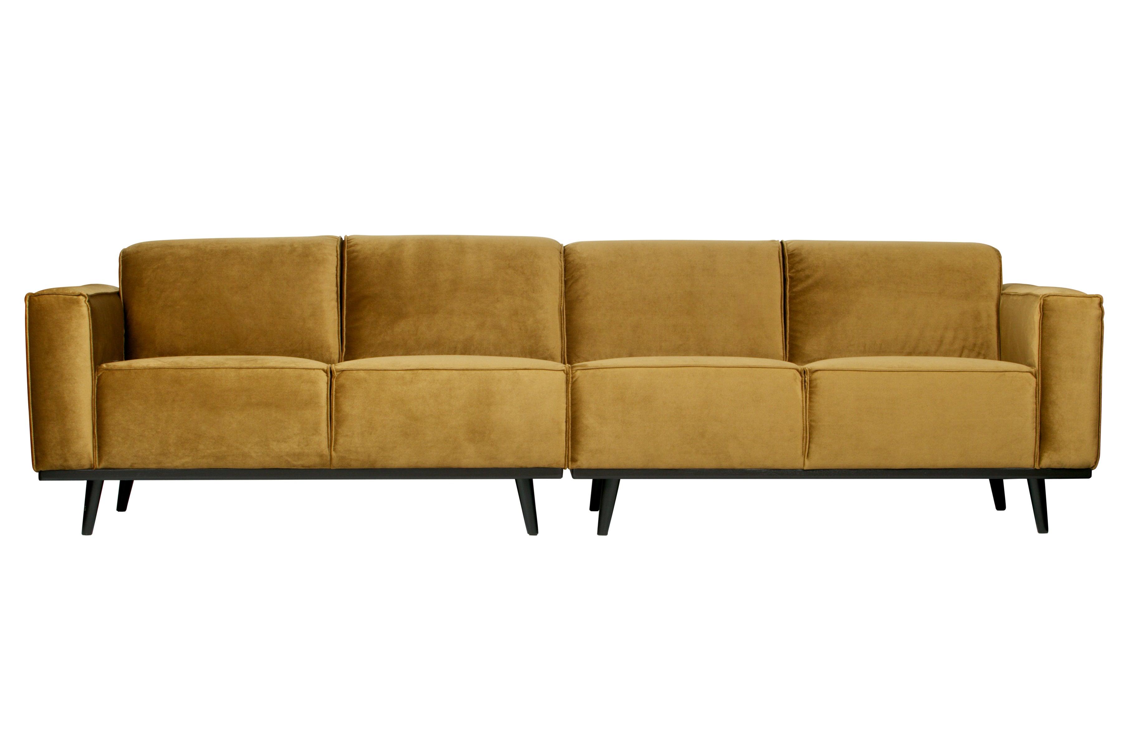 Sofa aksamitna 4-osobowa STATEMENT miodowy Be Pure Eye on Design