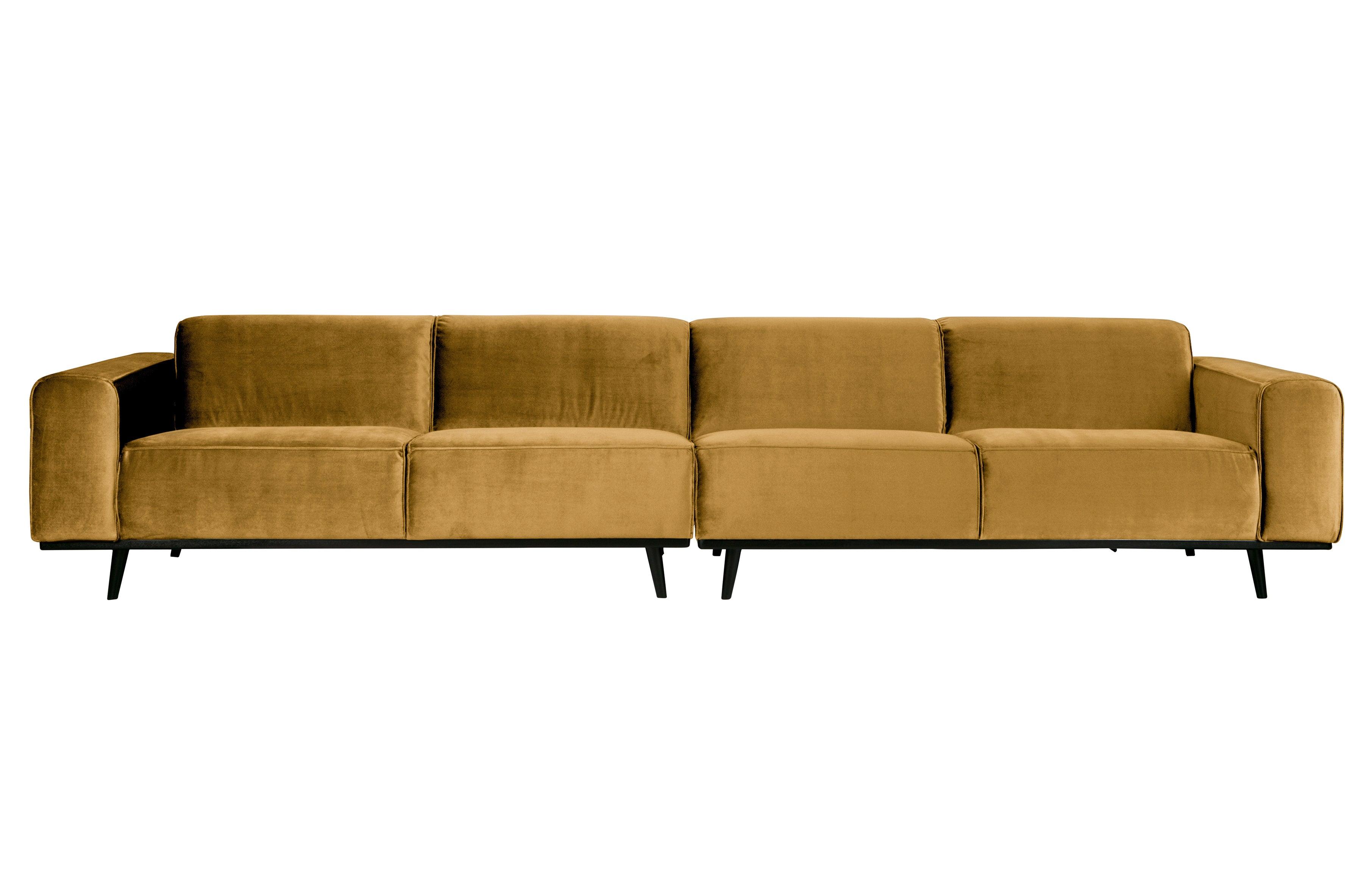 Sofa aksamitna 4-osobowa STATEMENT miodowy Be Pure 372 cm Eye on Design