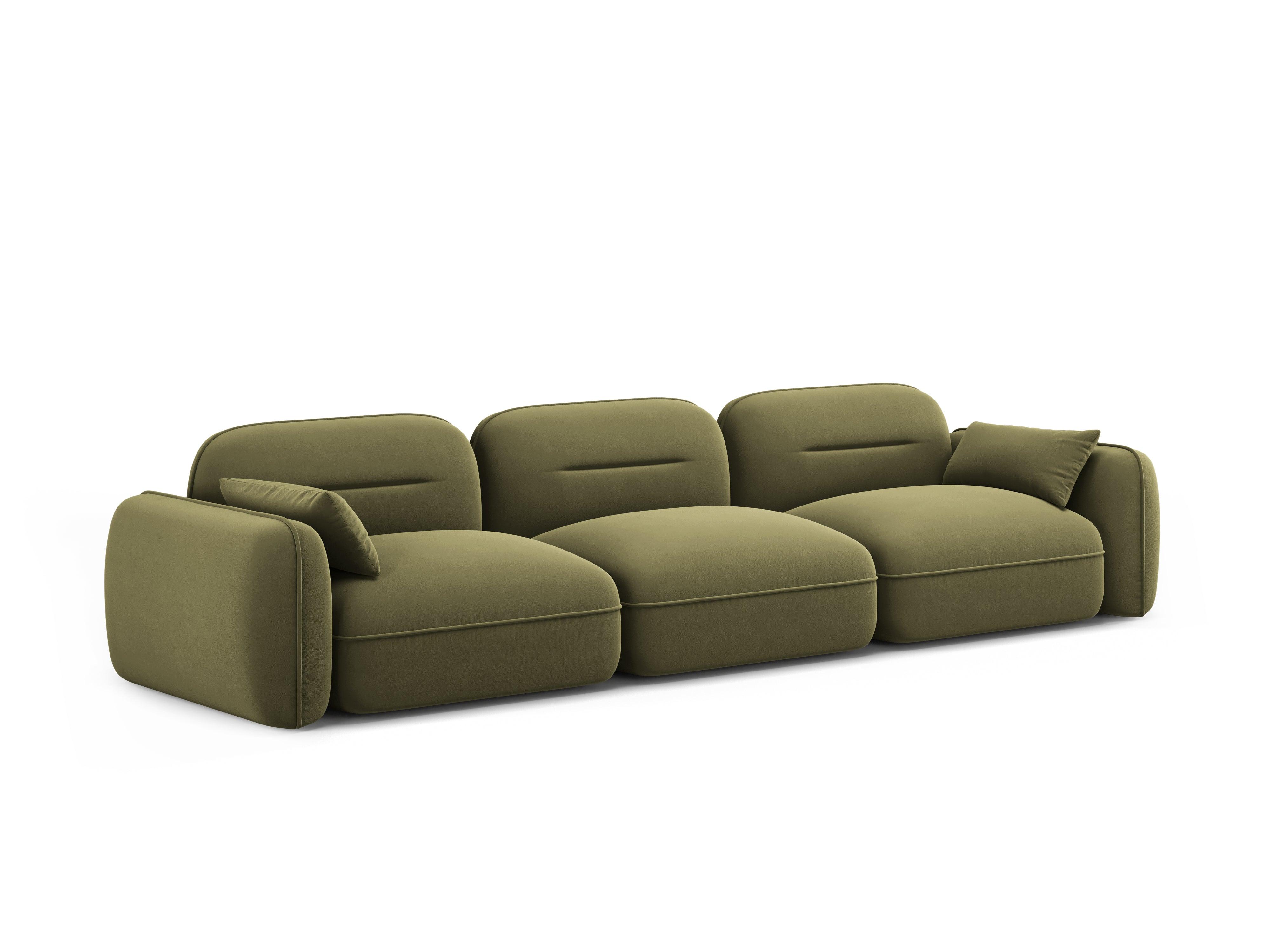 Sofa modułowa aksamitna 4-osobowa SYDNEY jasnozielony Cosmopolitan Design Eye on Design