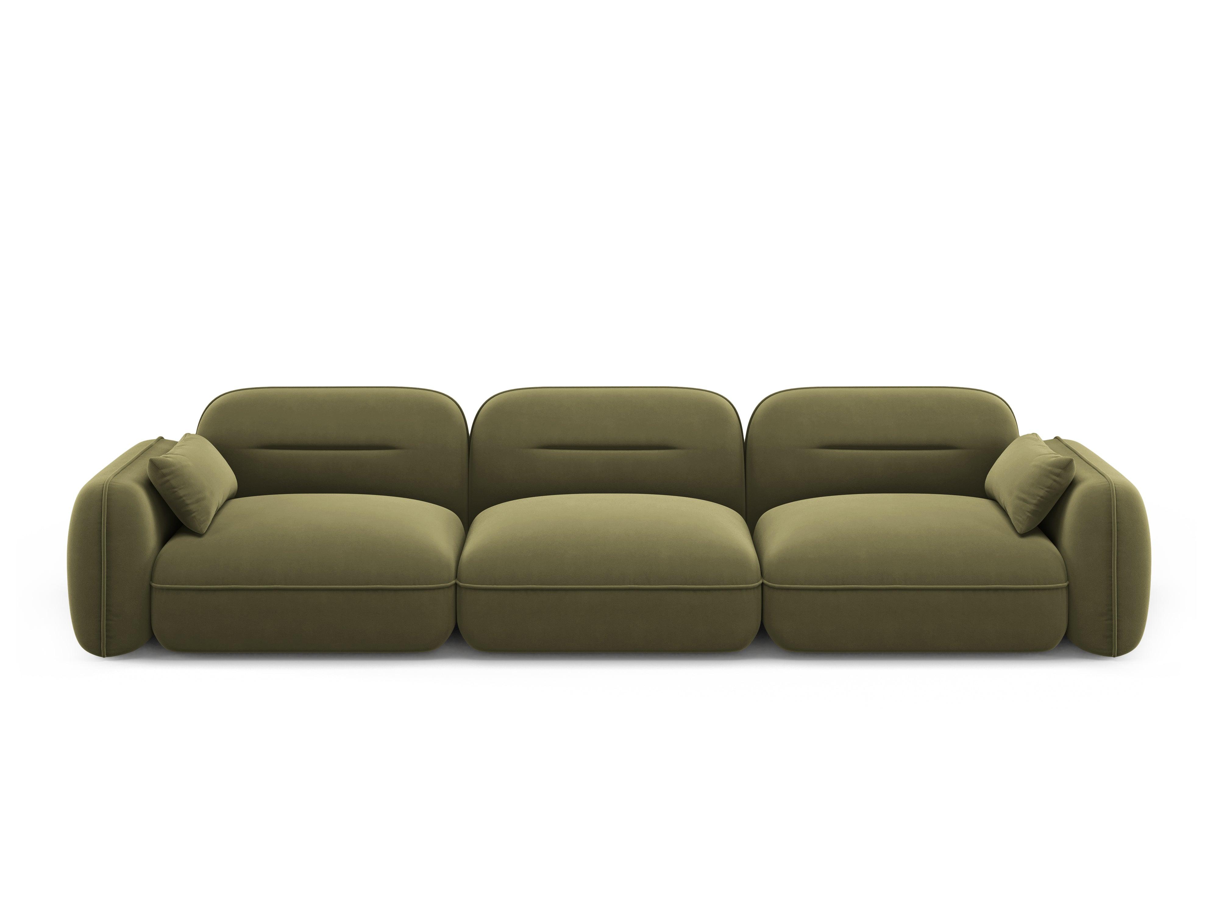 Sofa modułowa aksamitna 4-osobowa SYDNEY jasnozielony Cosmopolitan Design Eye on Design