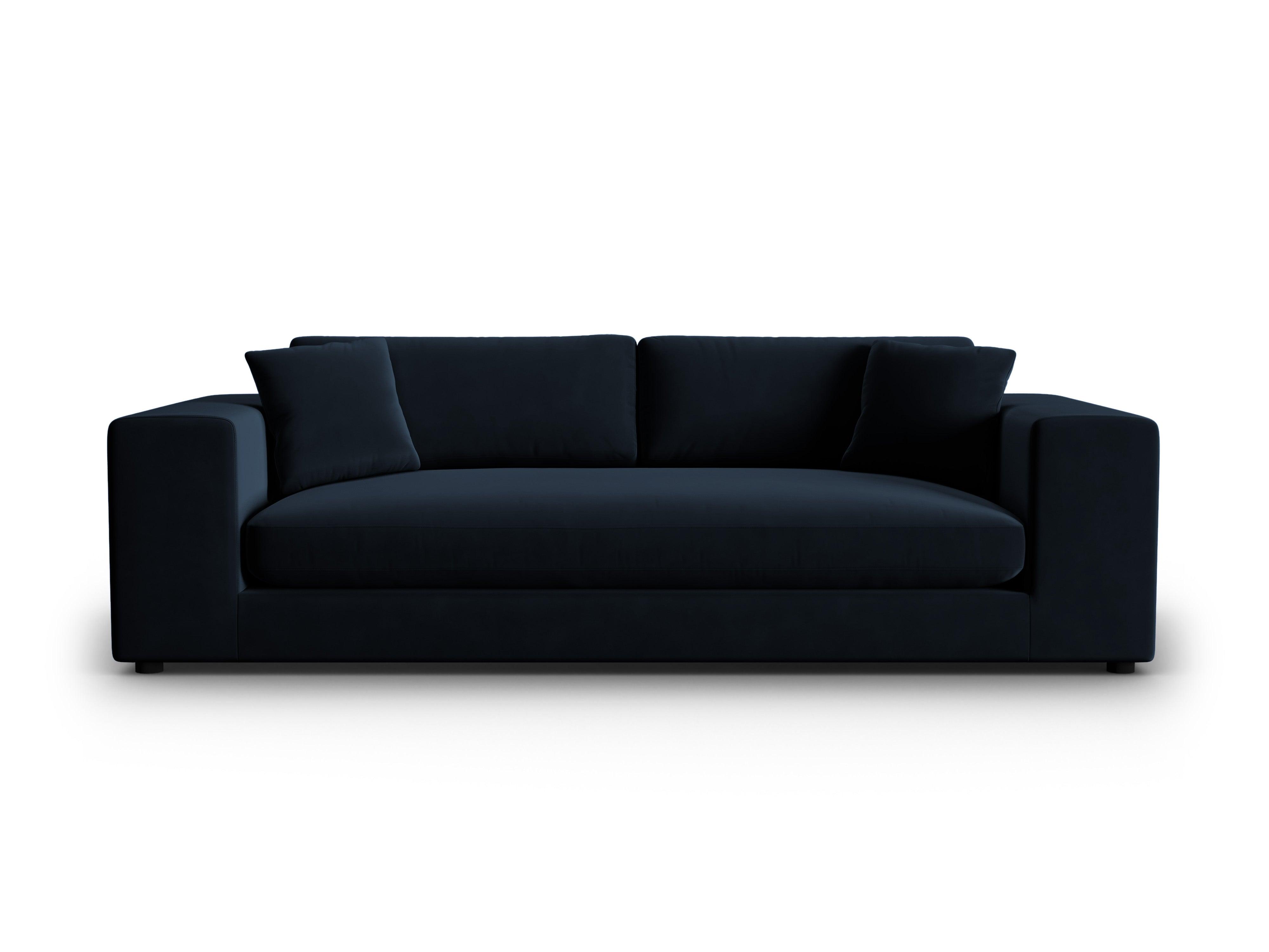 Sofa aksamitna 4-osobowa TENDANCE granatowy CXL by Christian Lacroix Eye on Design