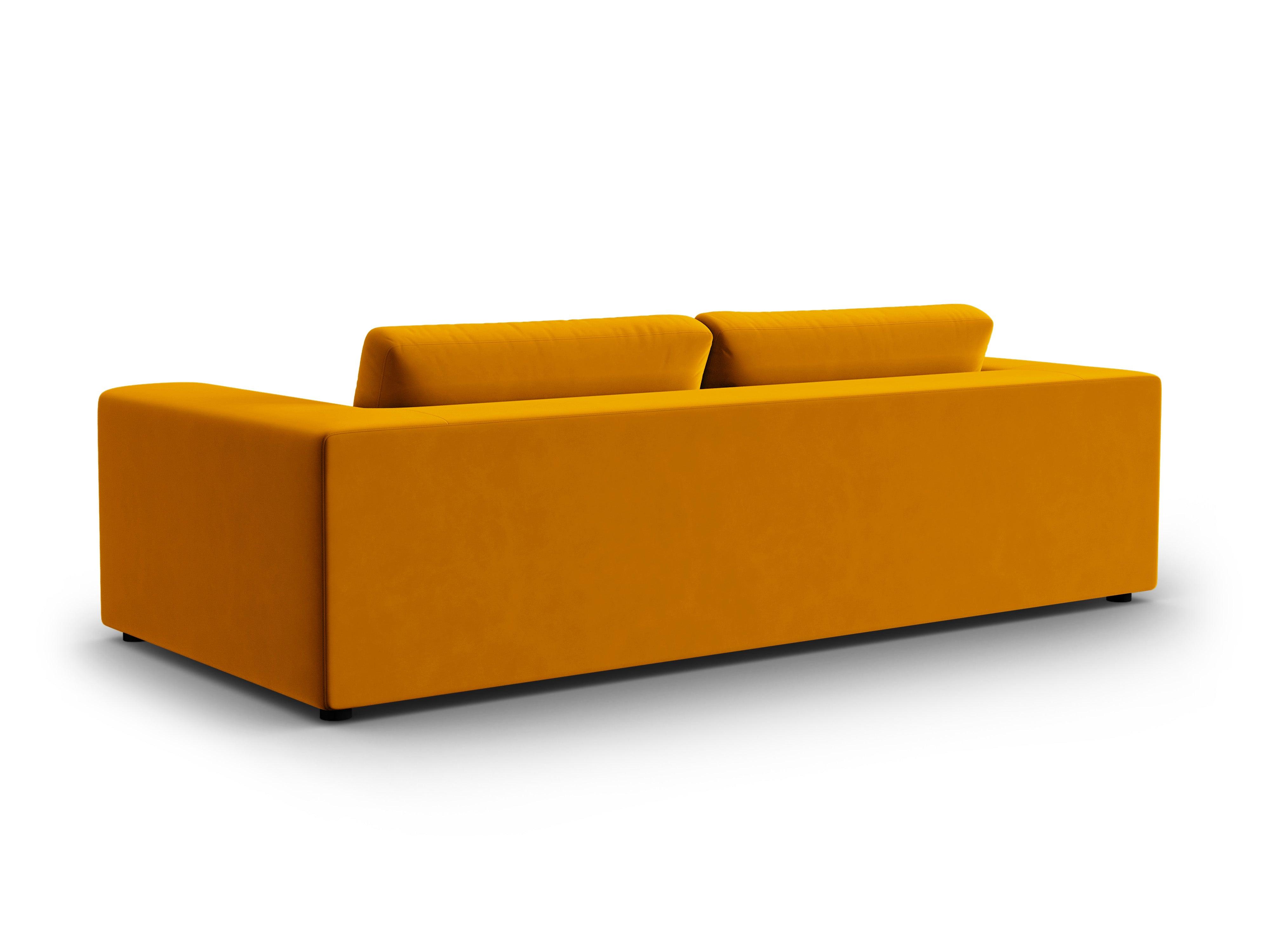 Sofa aksamitna 4-osobowa TENDANCE musztardowy CXL by Christian Lacroix Eye on Design