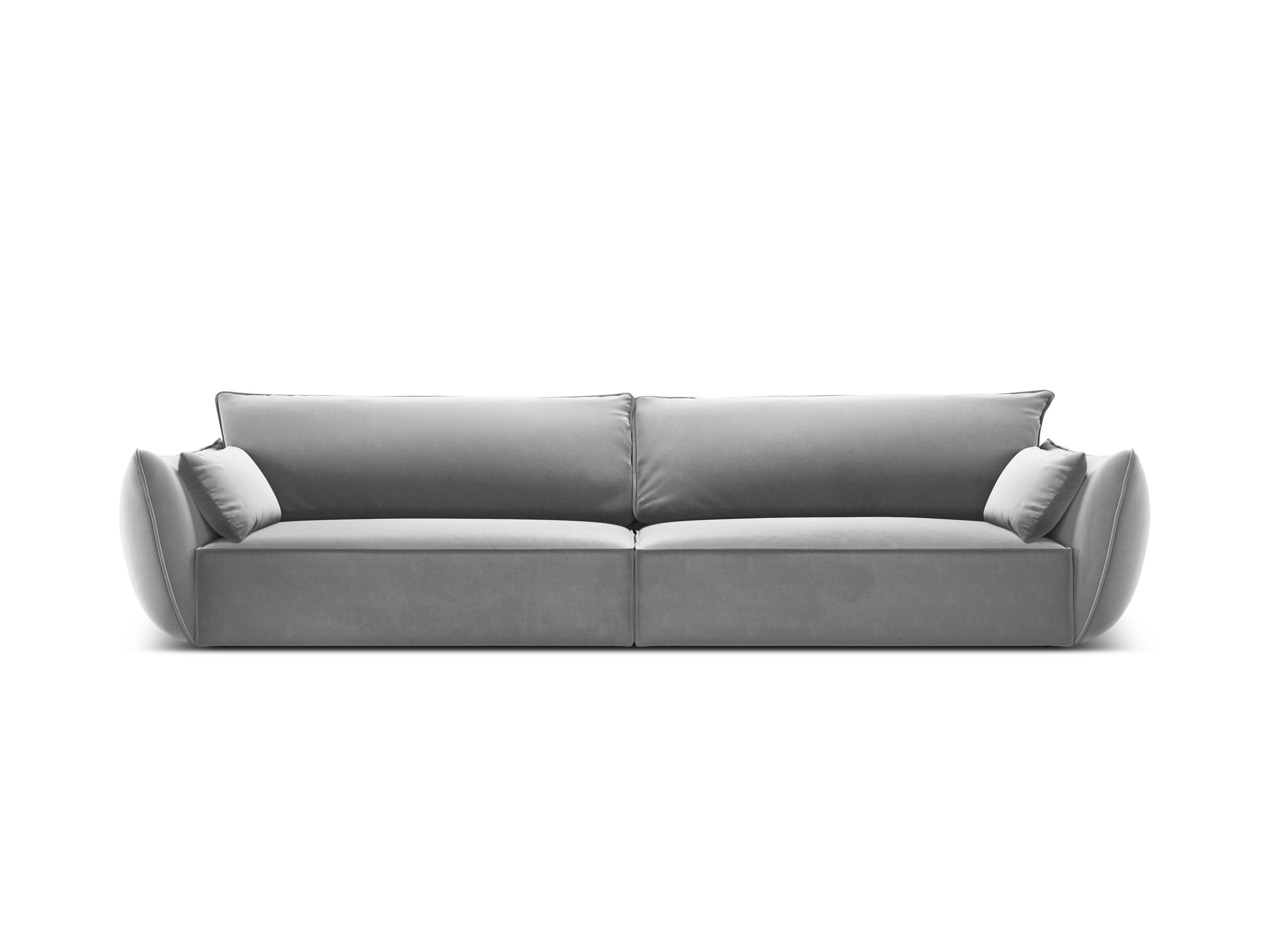 Sofa aksamitna 4-osobowa VANDA szary Mazzini Sofas Eye on Design