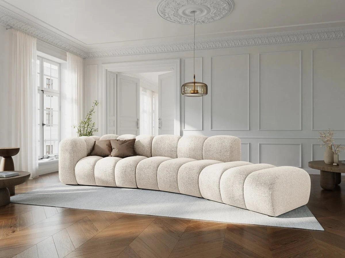 Sofa aksamitna 5-osobowa prawostronna SKYLER ceglany Interieurs 86 Eye on Design