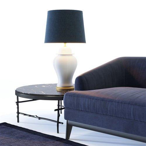 Sofa aksamitna MONTEREY granatowy Eichholtz Eye on Design