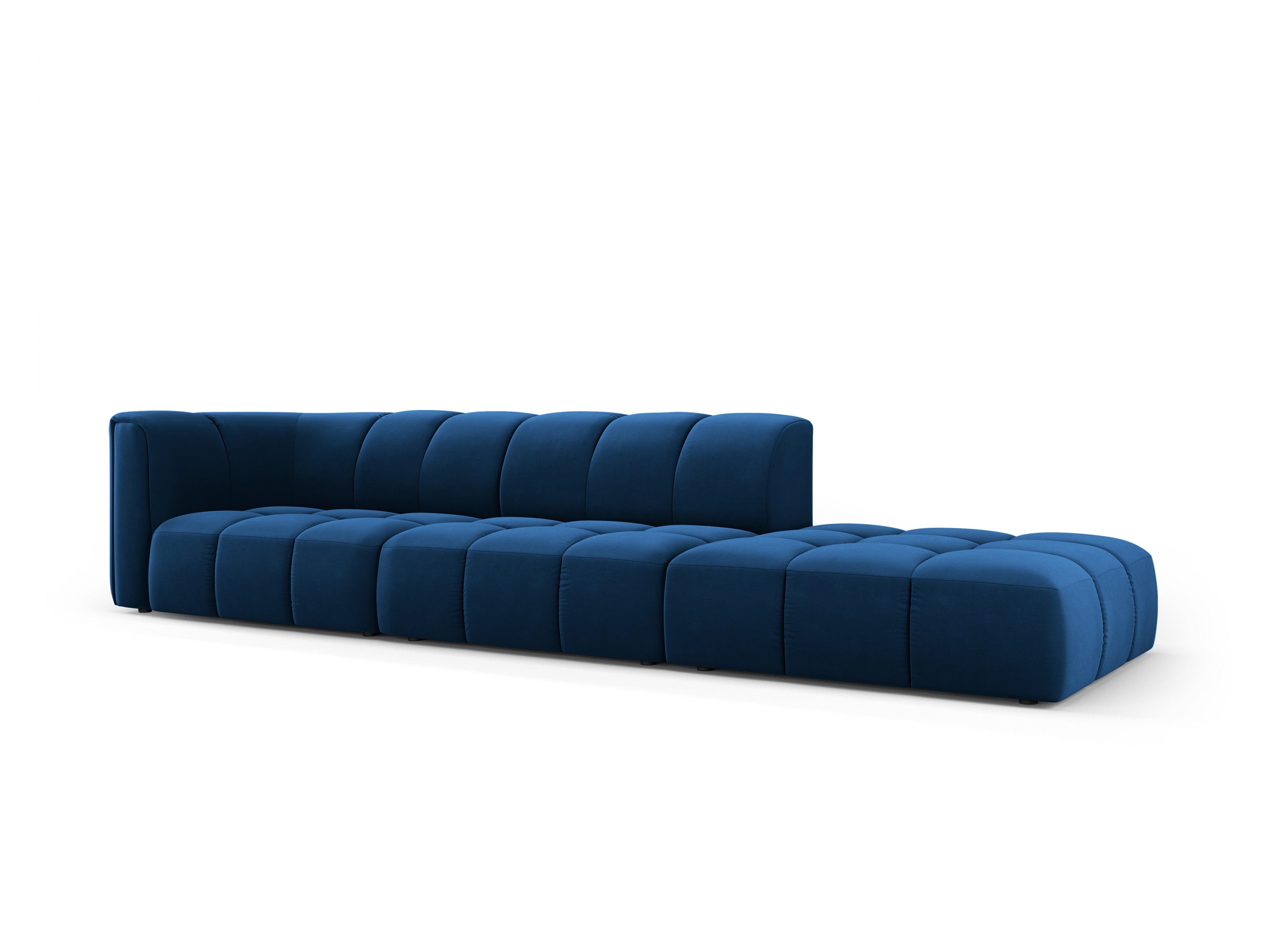 Sofa aksamitna prawostronna FRANCESCA granat królewski – Besolux