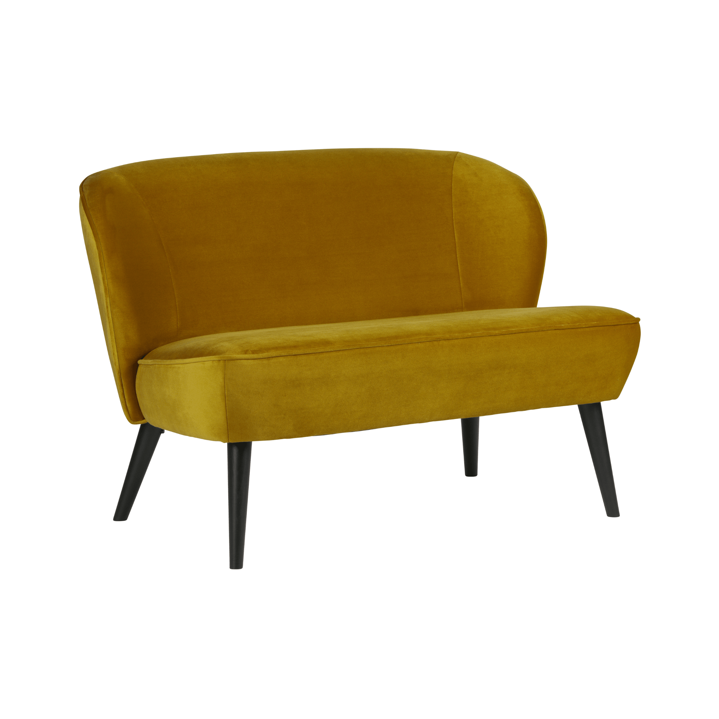 Sofa aksamitna SARA musztardowy Woood Eye on Design