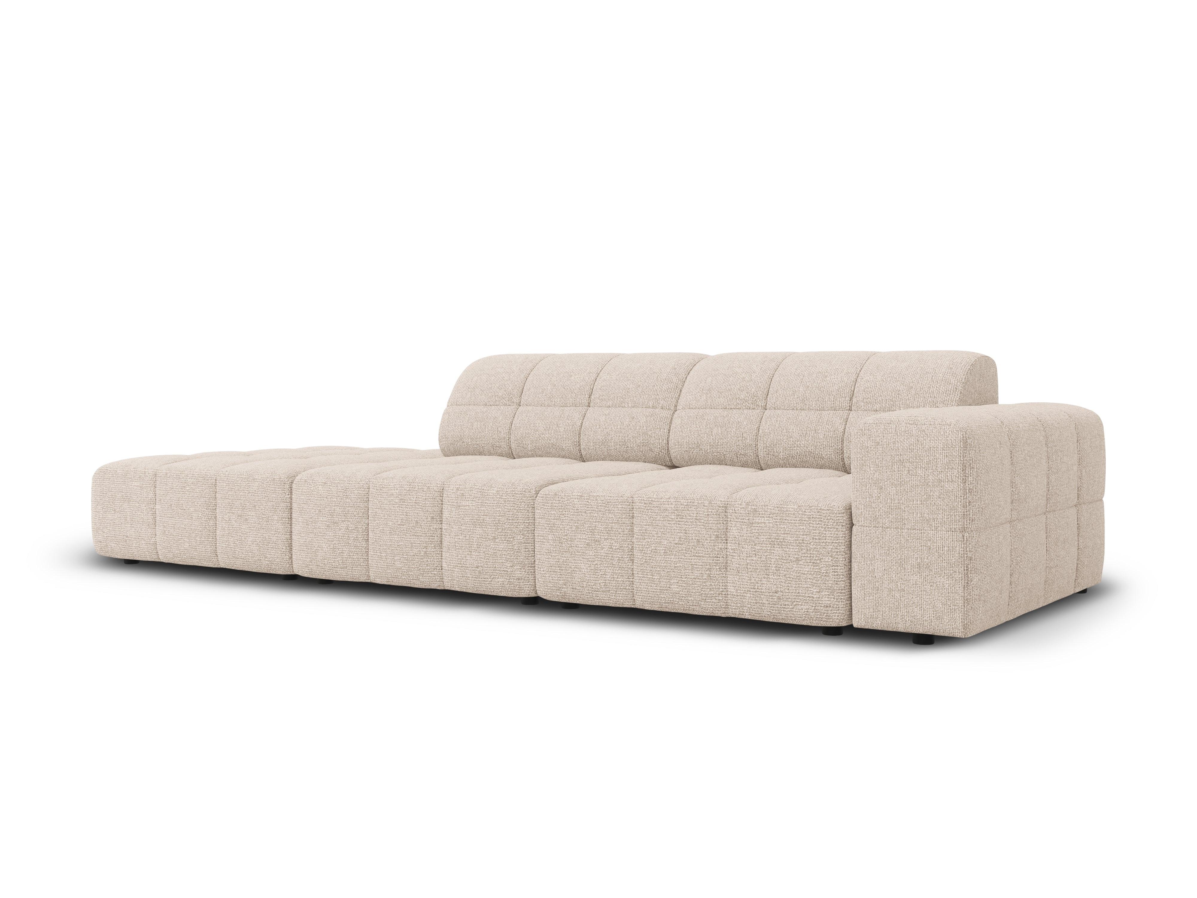 Sofa lewostronna 3-osobowa CHICAGO beżowy szenil Cosmopolitan Design Eye on Design