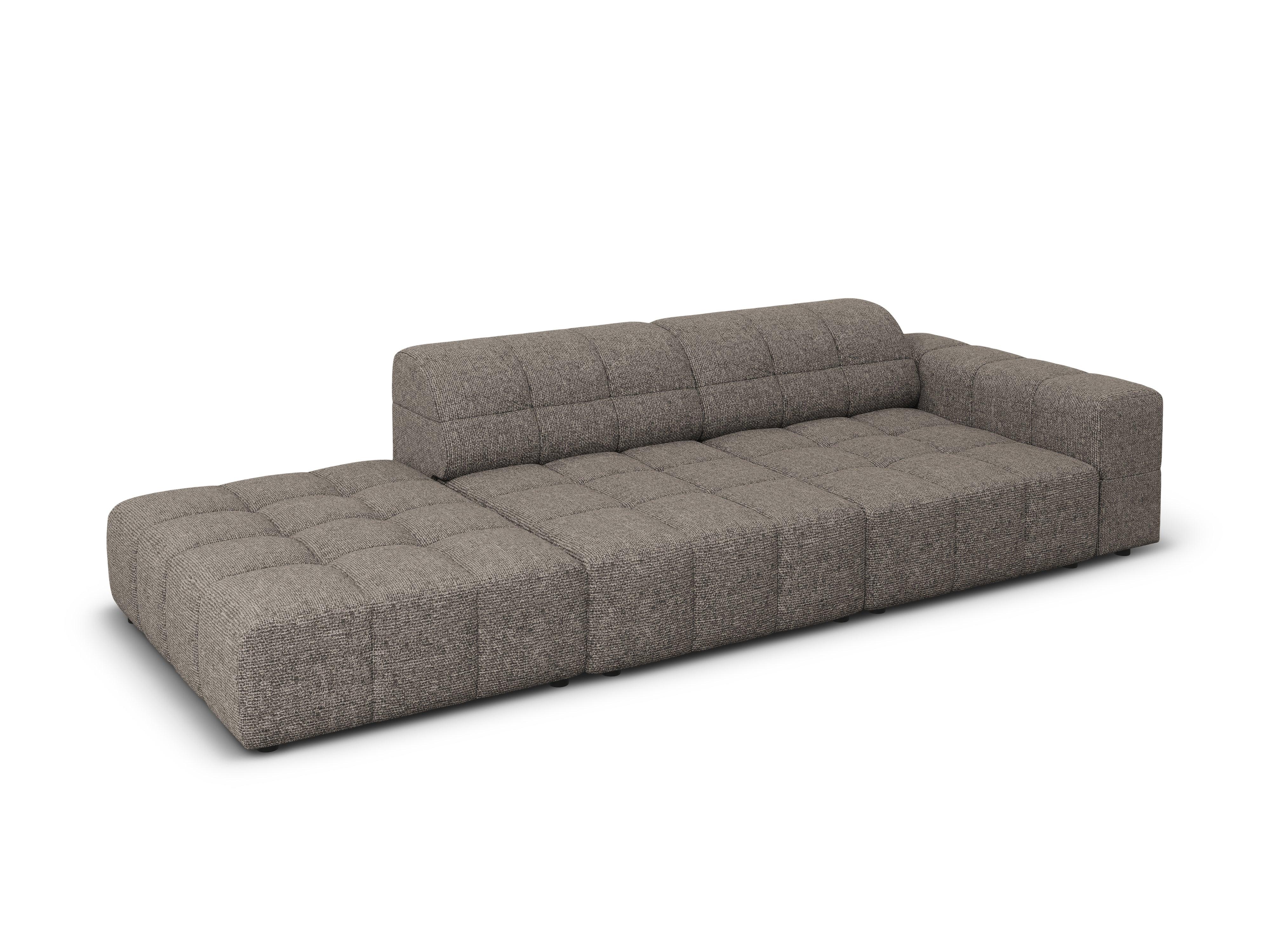 Sofa lewostronna 3-osobowa CHICAGO szary szenil Cosmopolitan Design Eye on Design