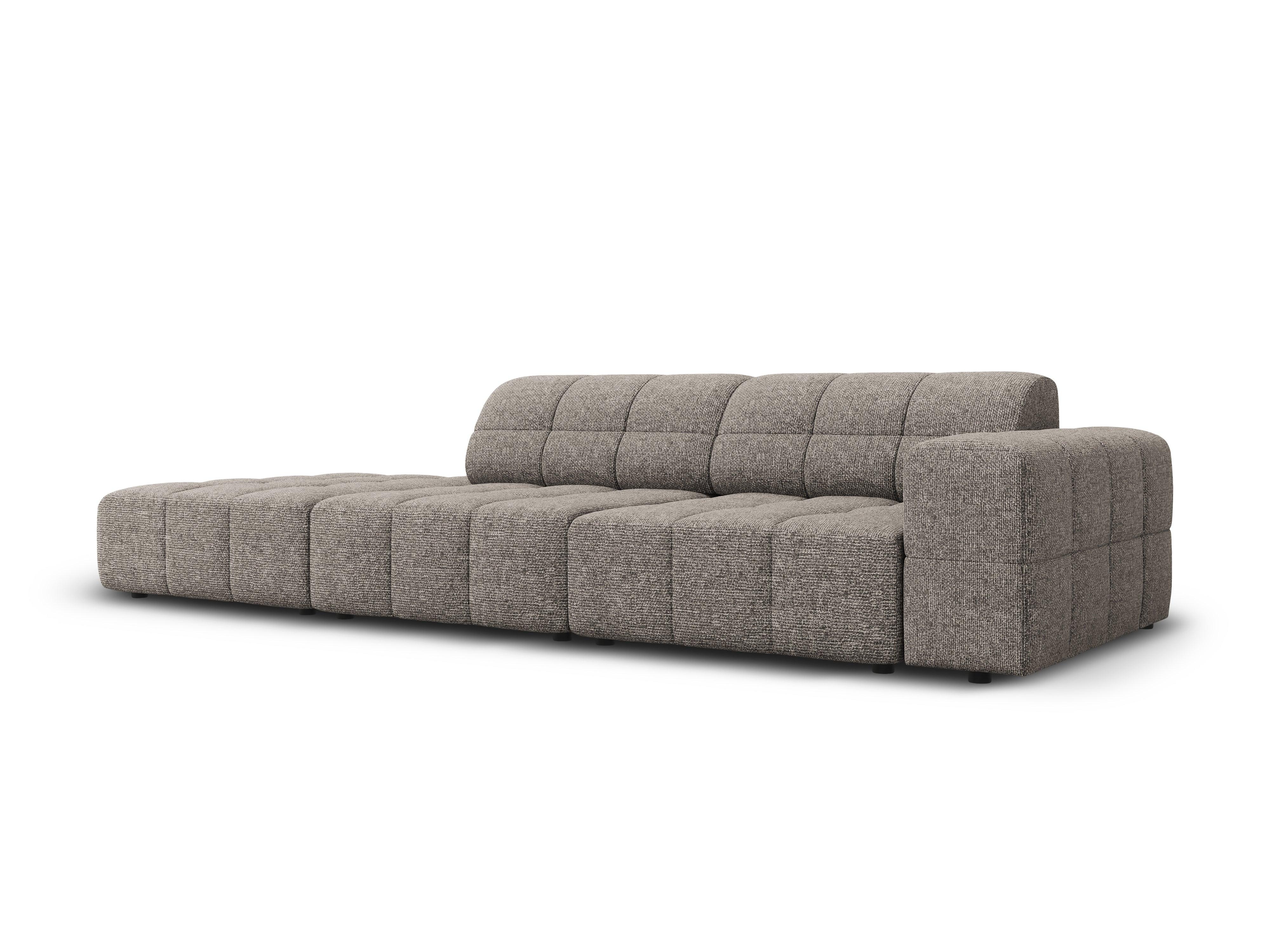 Sofa lewostronna 3-osobowa CHICAGO szary szenil Cosmopolitan Design Eye on Design